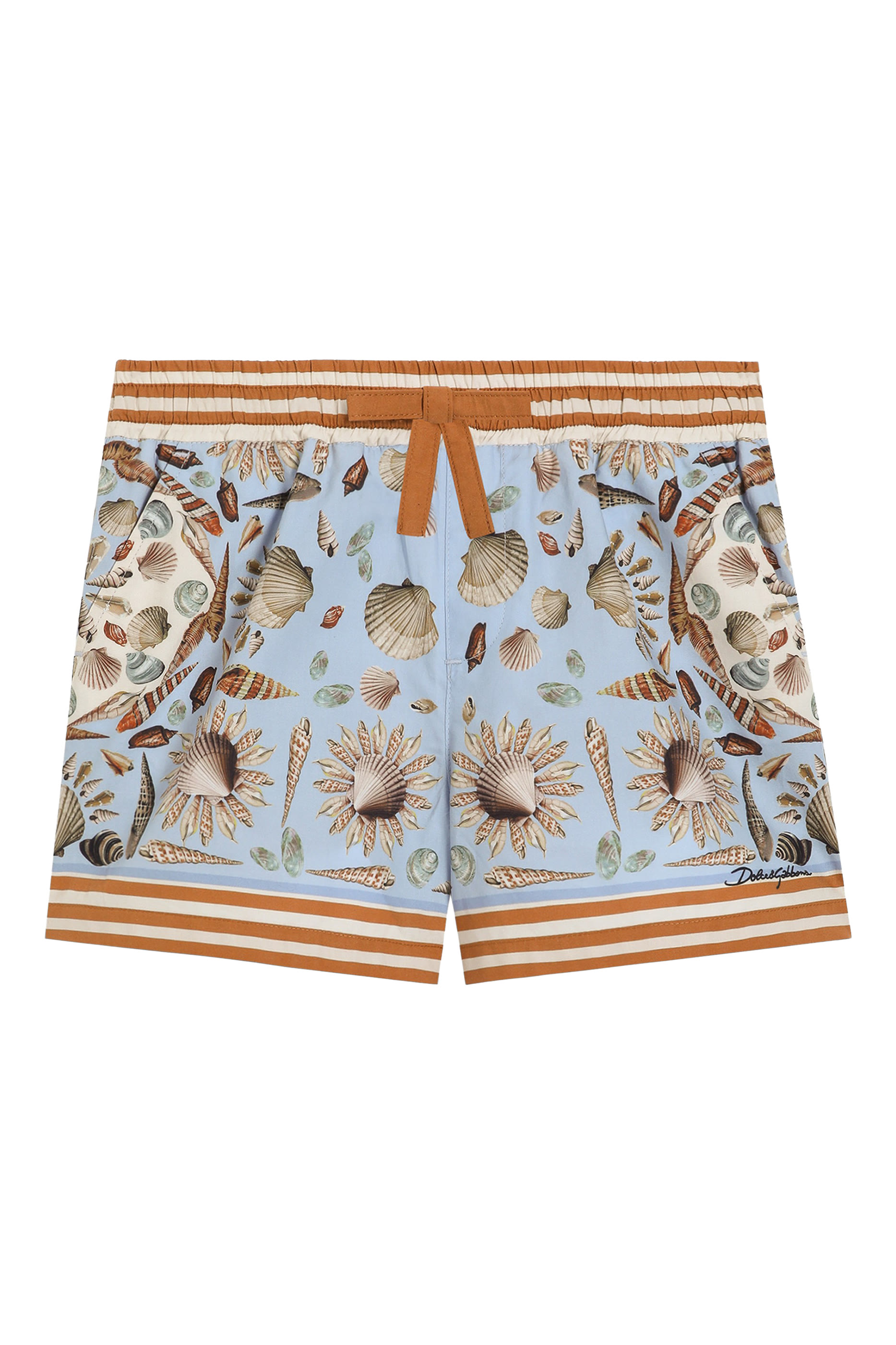 Kids Shell Print Poplin Bermuda Shorts
