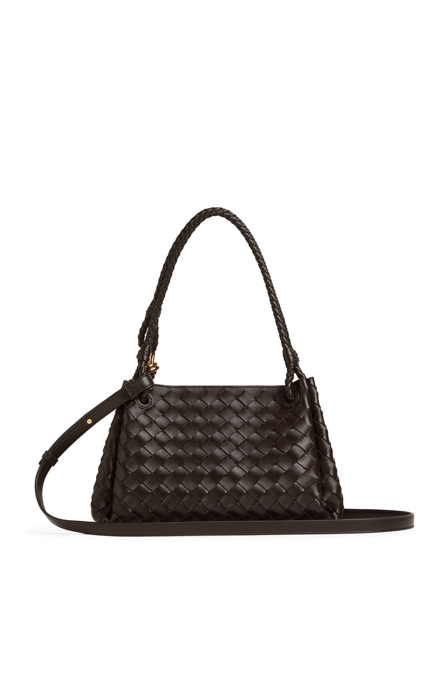 Intrecciato Large Parachute Shoulder Bag