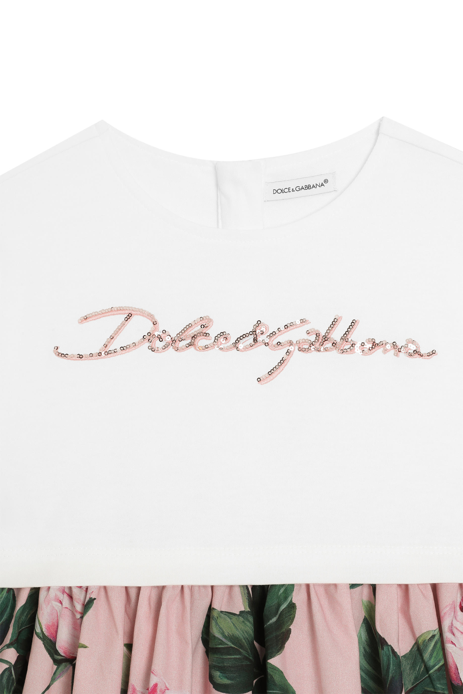 Kids Logo Floral Print Dress