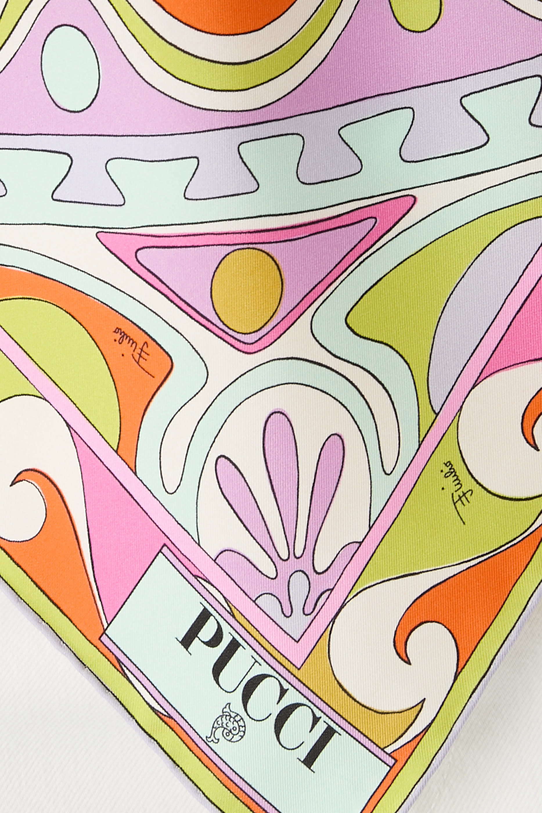 Collane Print Silk Twill Scarf
