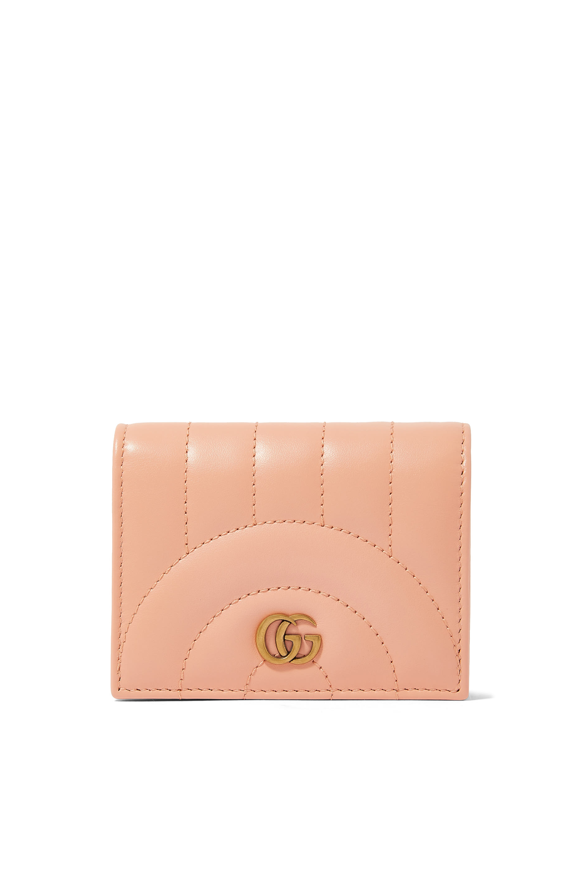 GG Marmont Matelass&eacute; Card Case Wallet