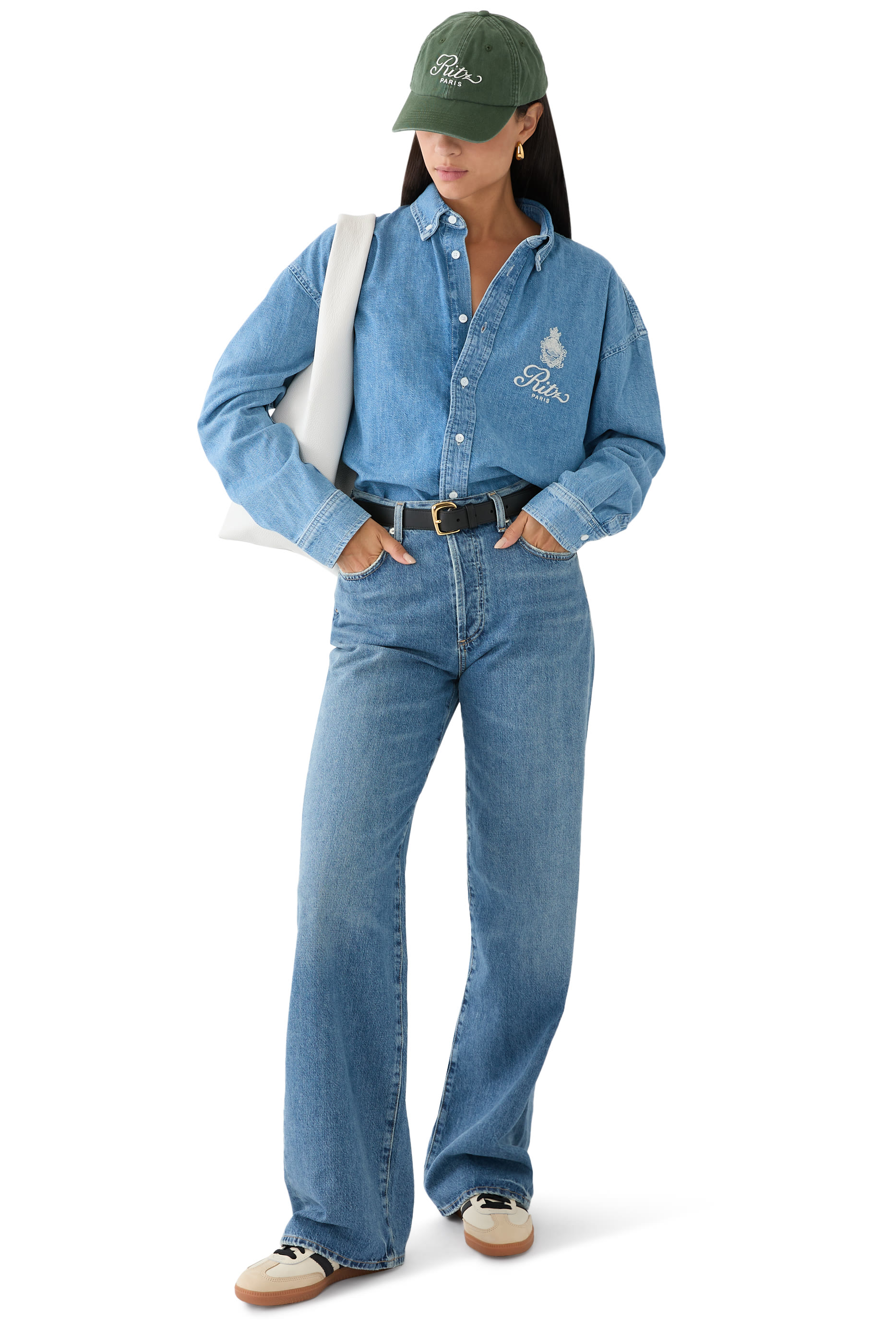 Ritz Embroidery Denim Shirt