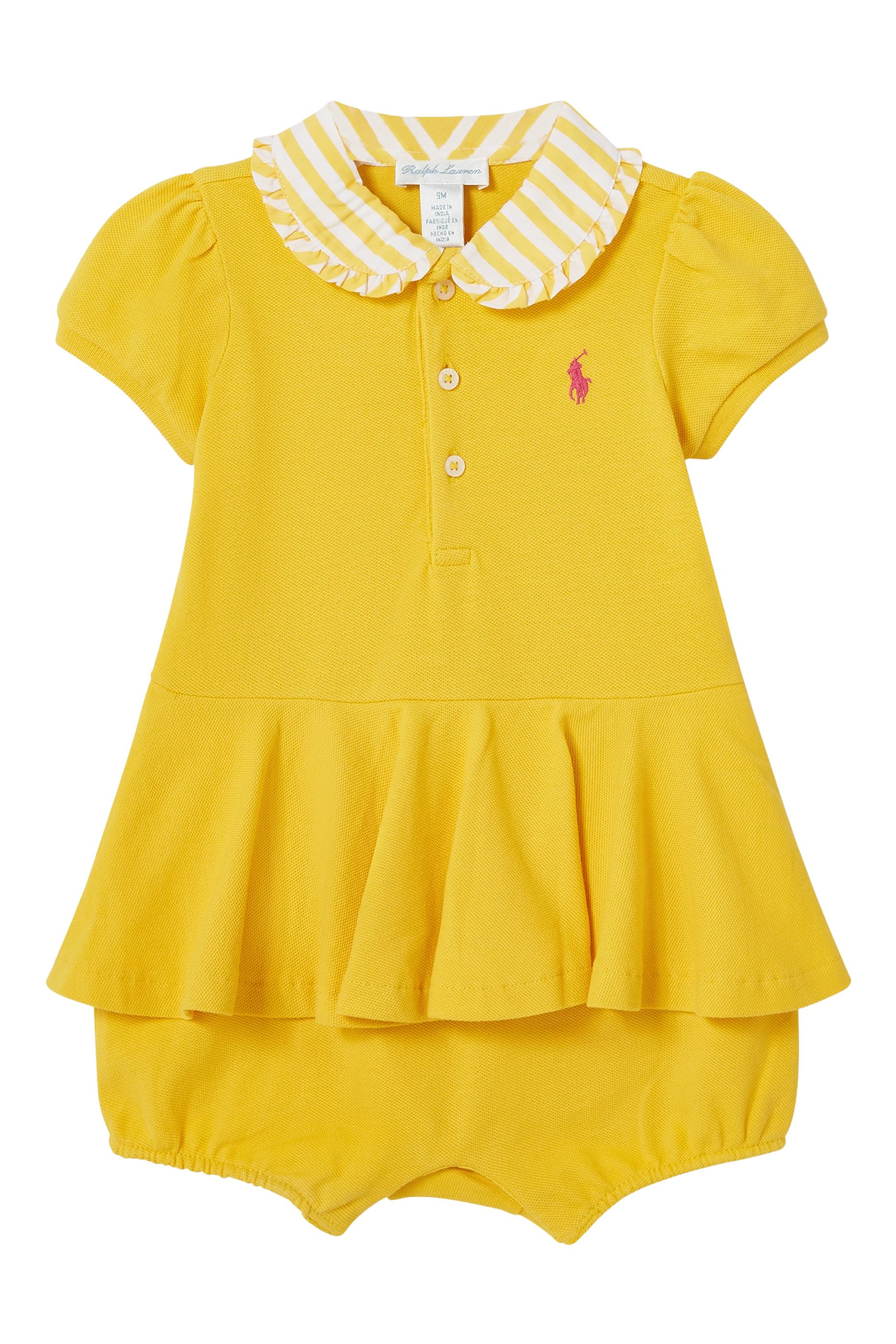 Kids Peplum Knit Romper