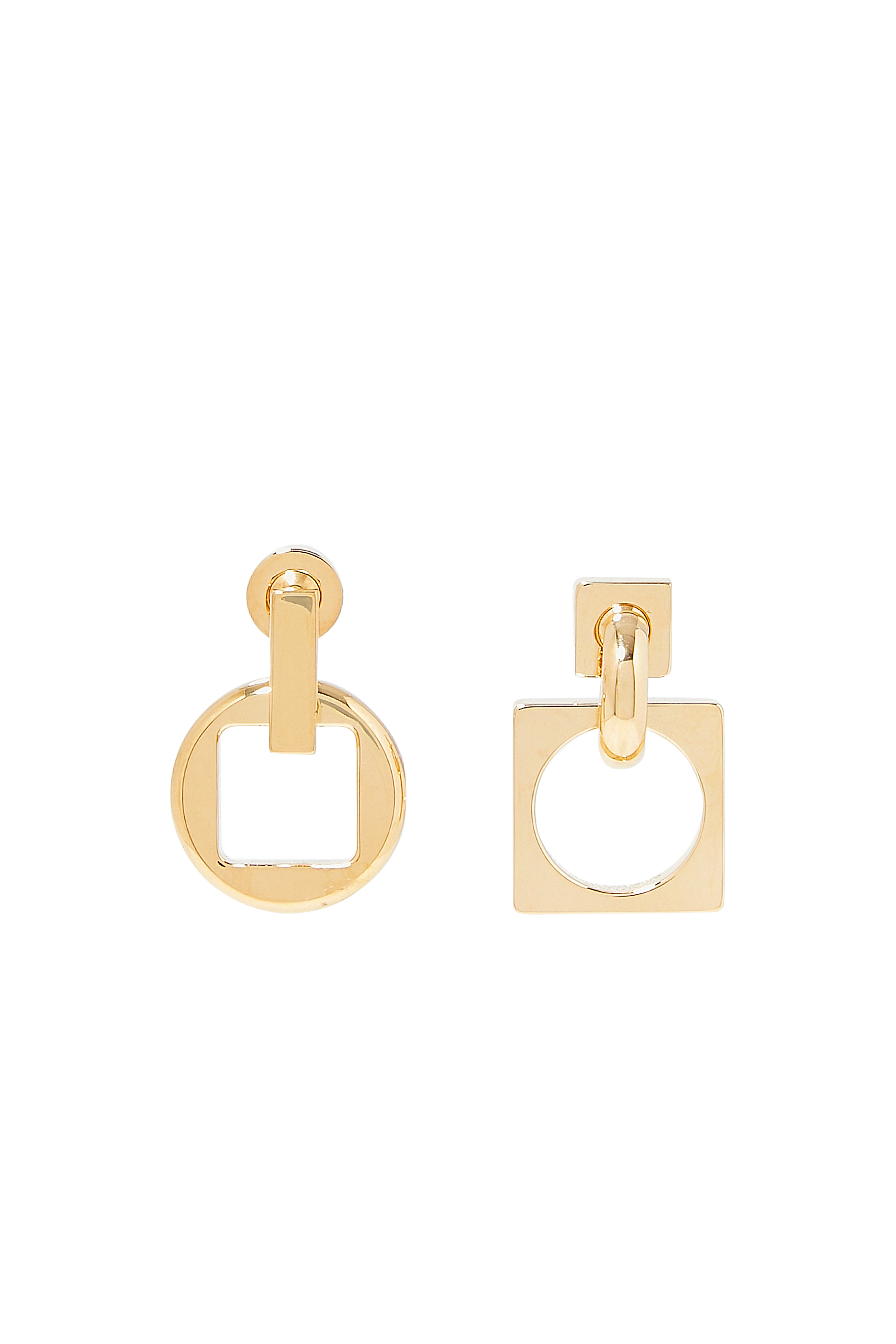 Les Pendantes Rond Carr&eacute; Earrings