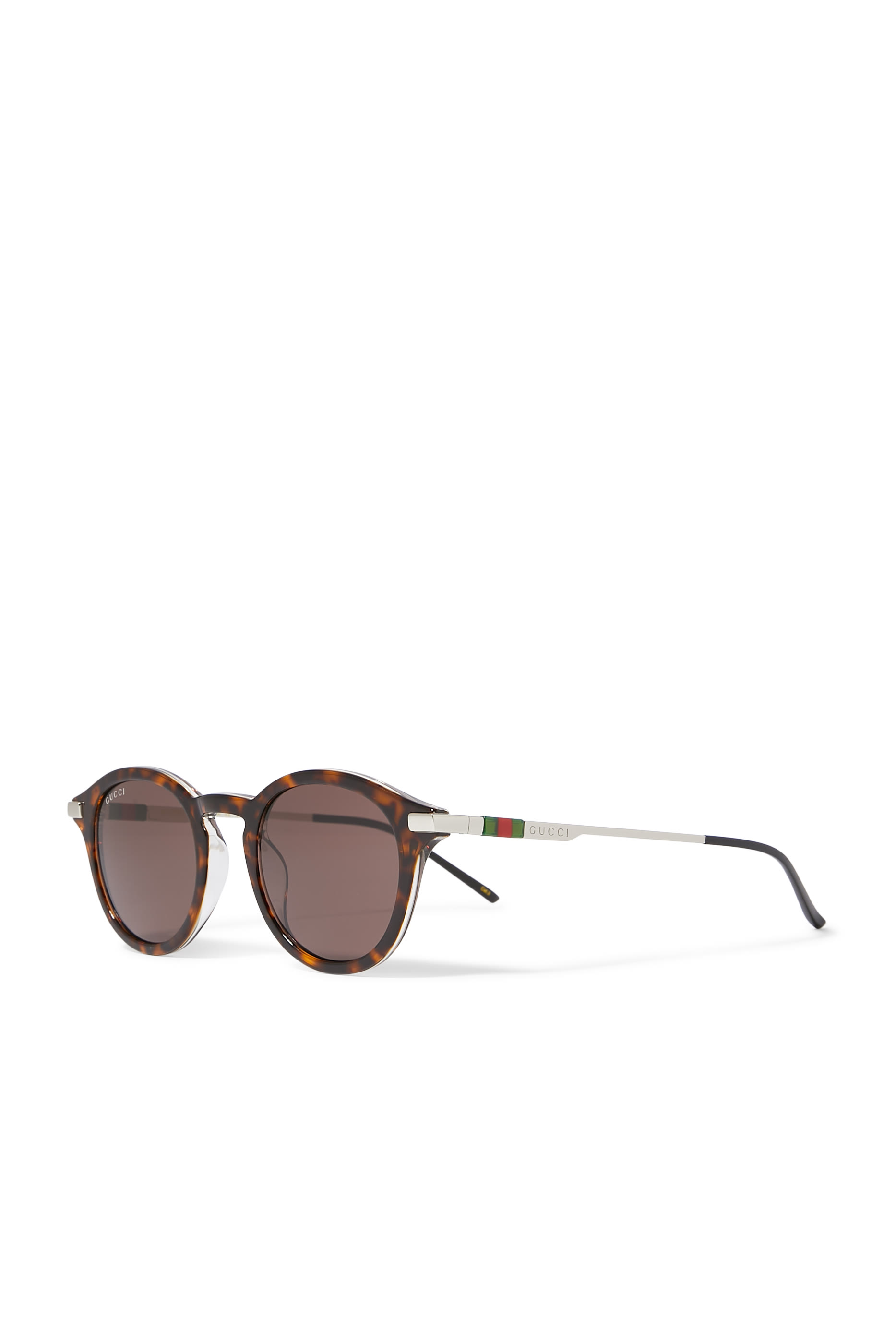 Logo Round Frame Sunglasses