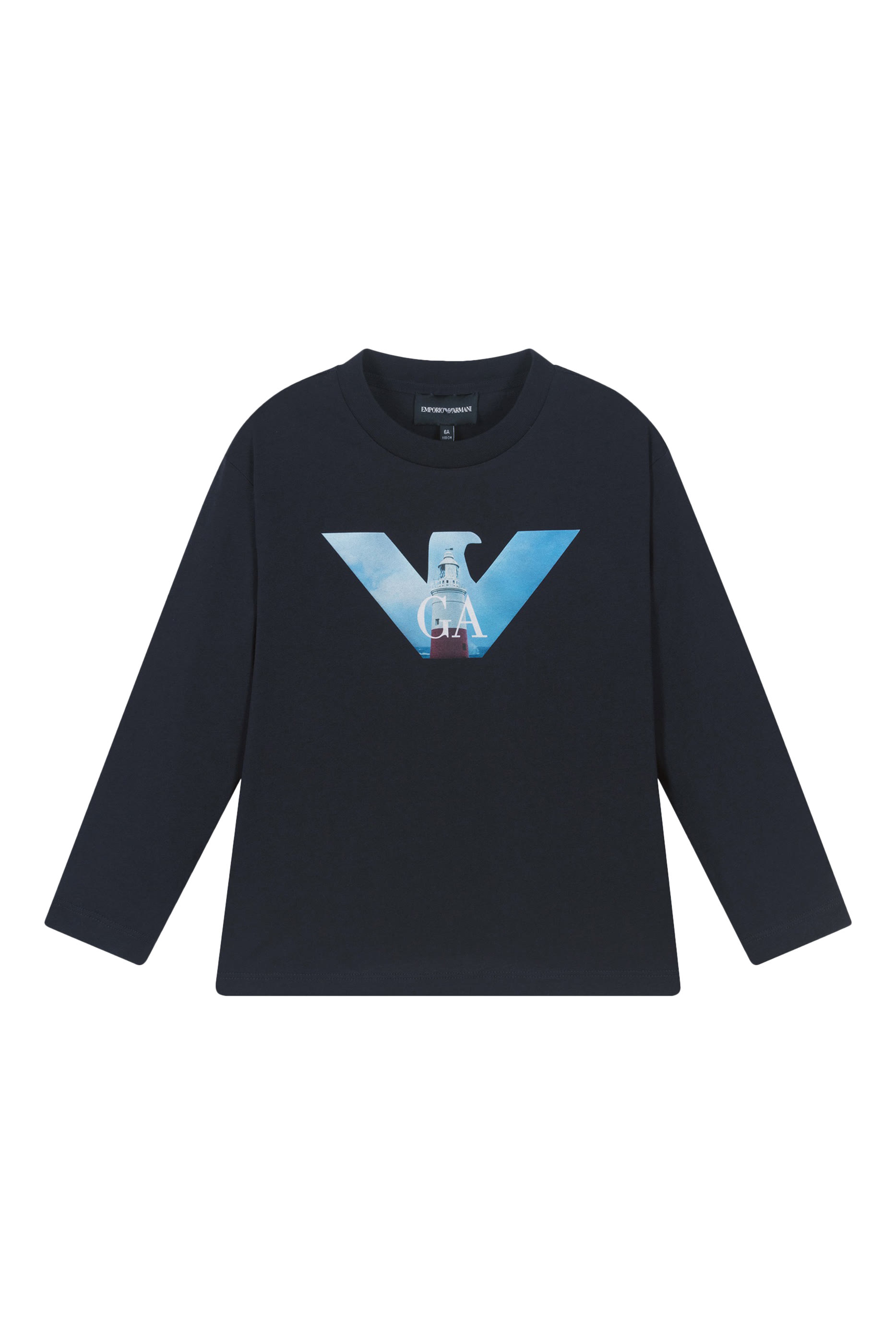 Kids Lighthouse Graphic Print T-Shirt