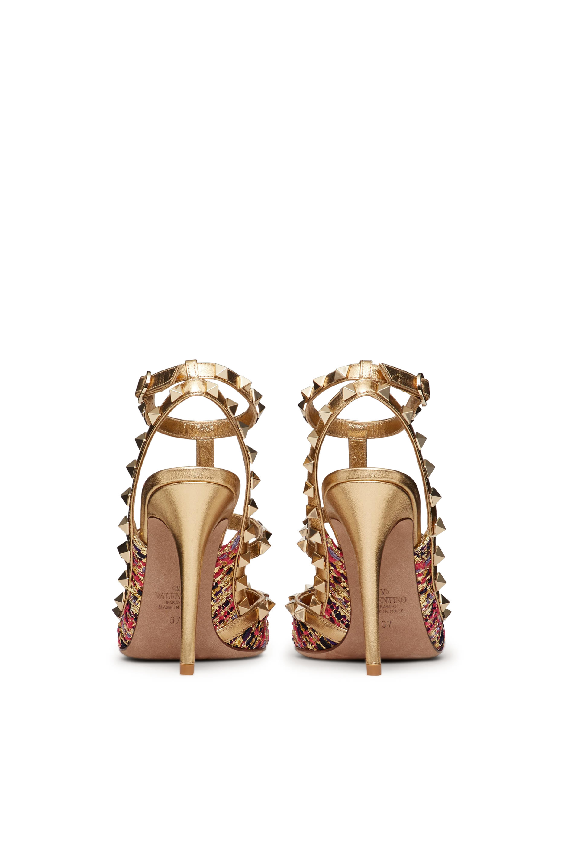  Rockstud 100 Tweed Pumps