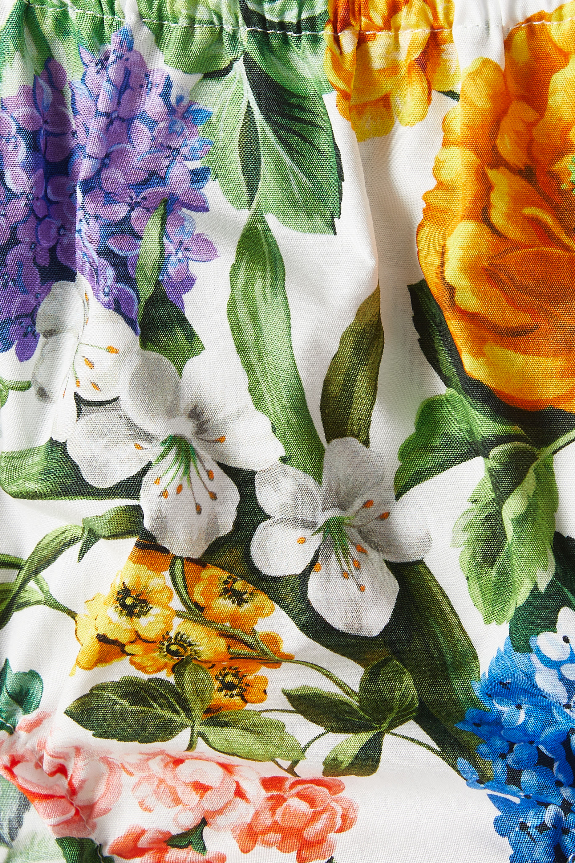 Kids Floral Print Poplin Dress