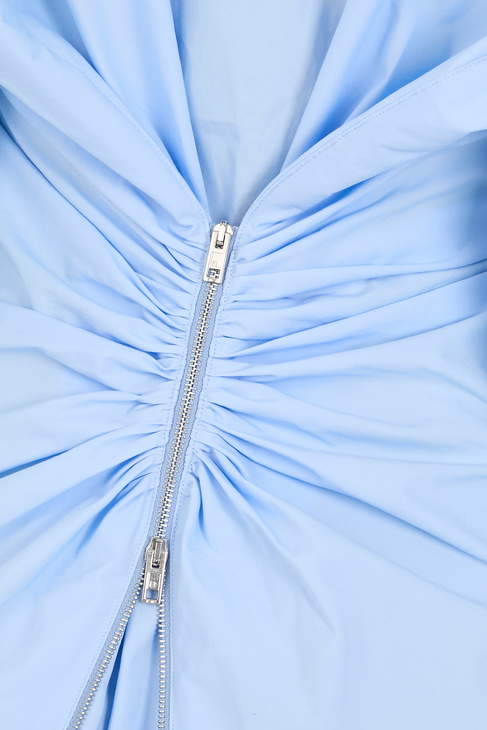  Stretch Cotton Zip Shirt Dress 