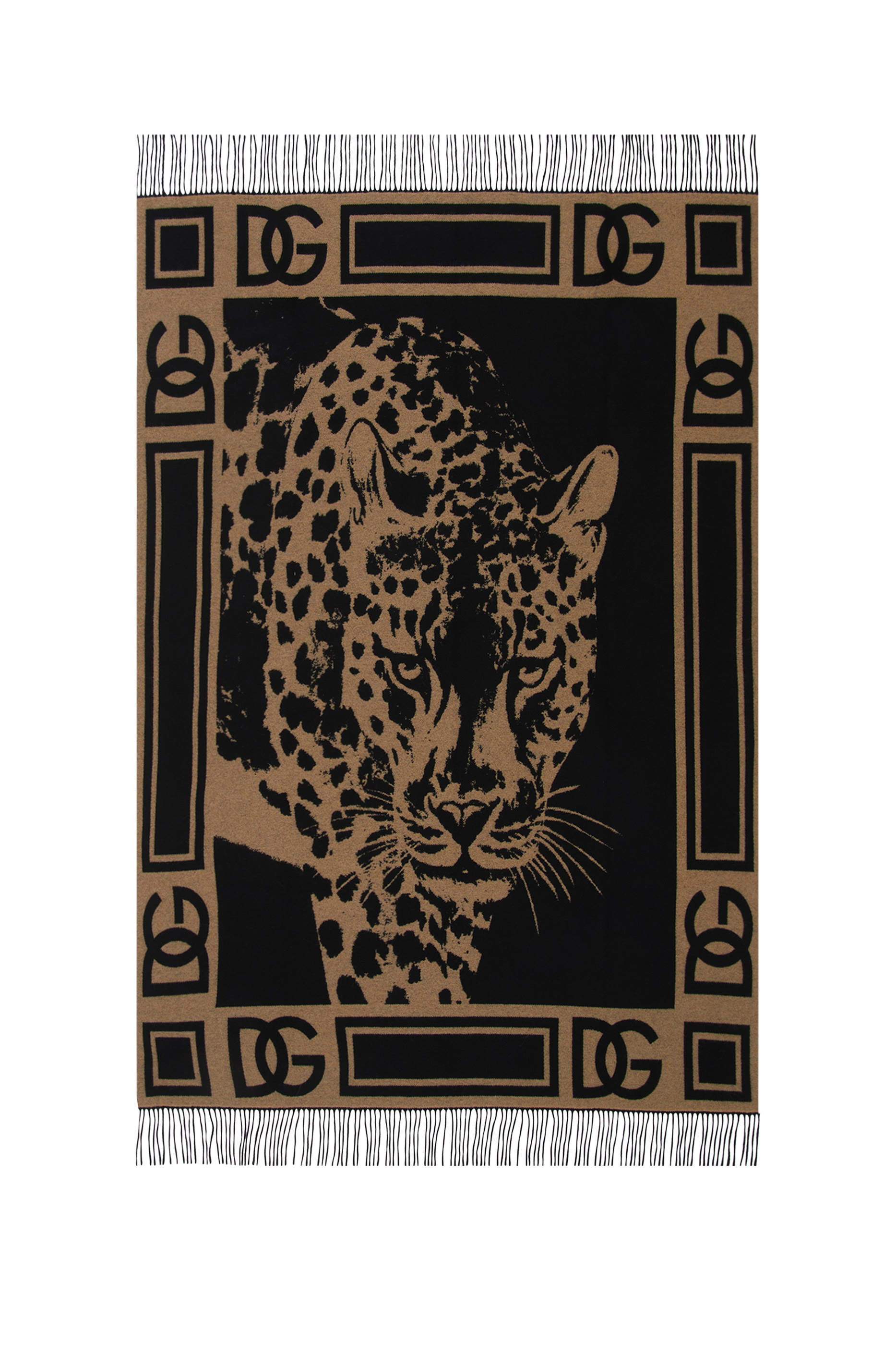 Leopardo Cashmere Jacquard Blanket