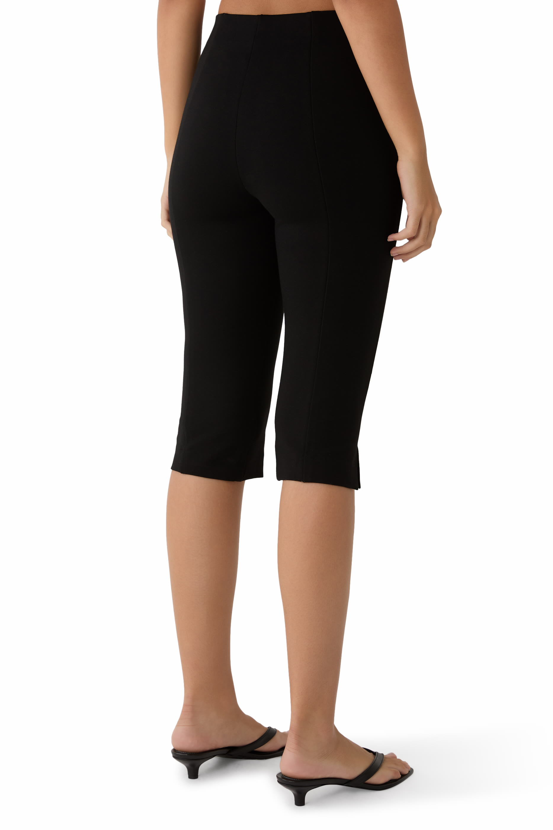 Soft Stretch Ponte Pull-On Capris