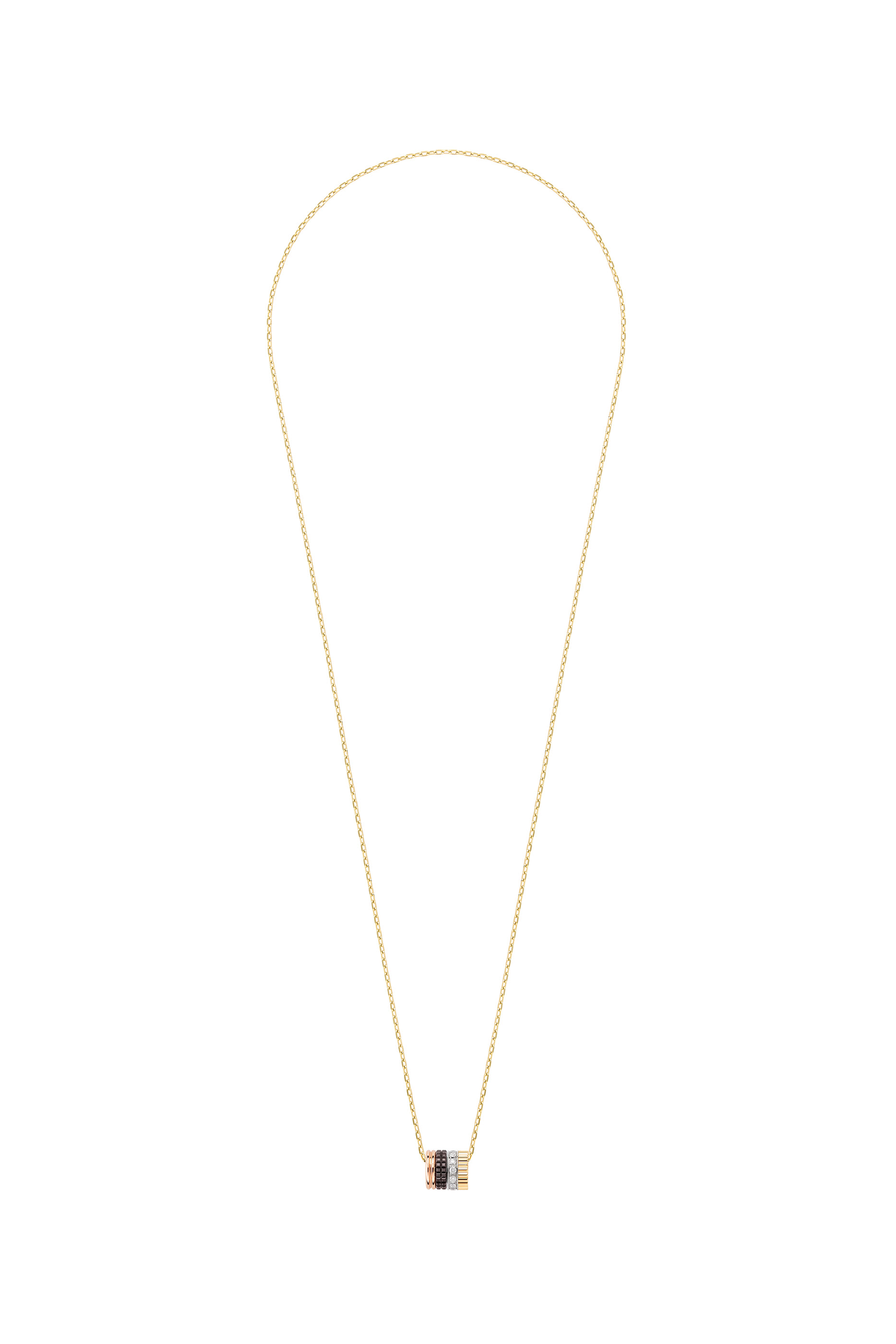 Serpent Boh&egrave;me Pendant Necklace, 18K Yellow Gold & Diamond