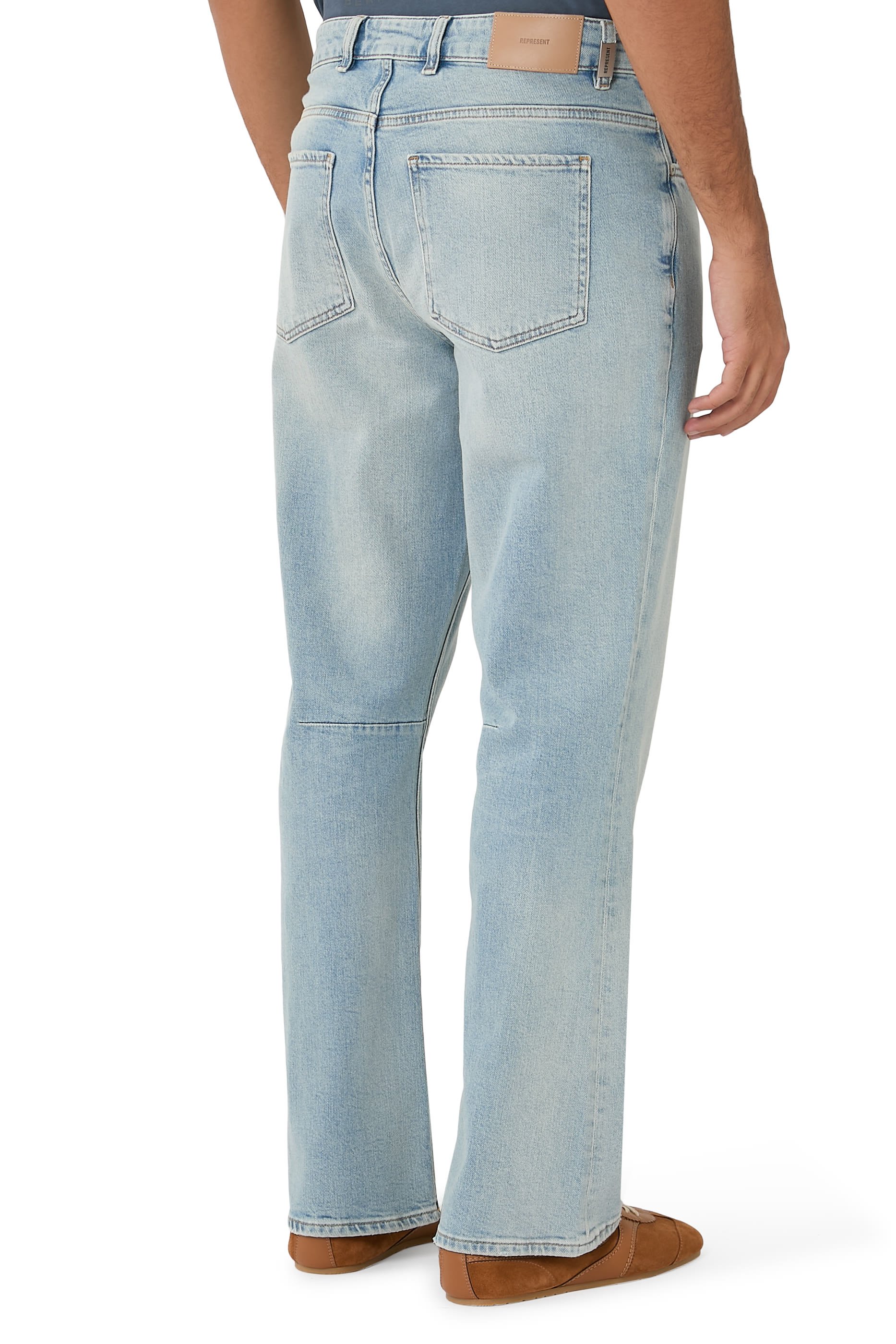Boot Cut Denim Trousers