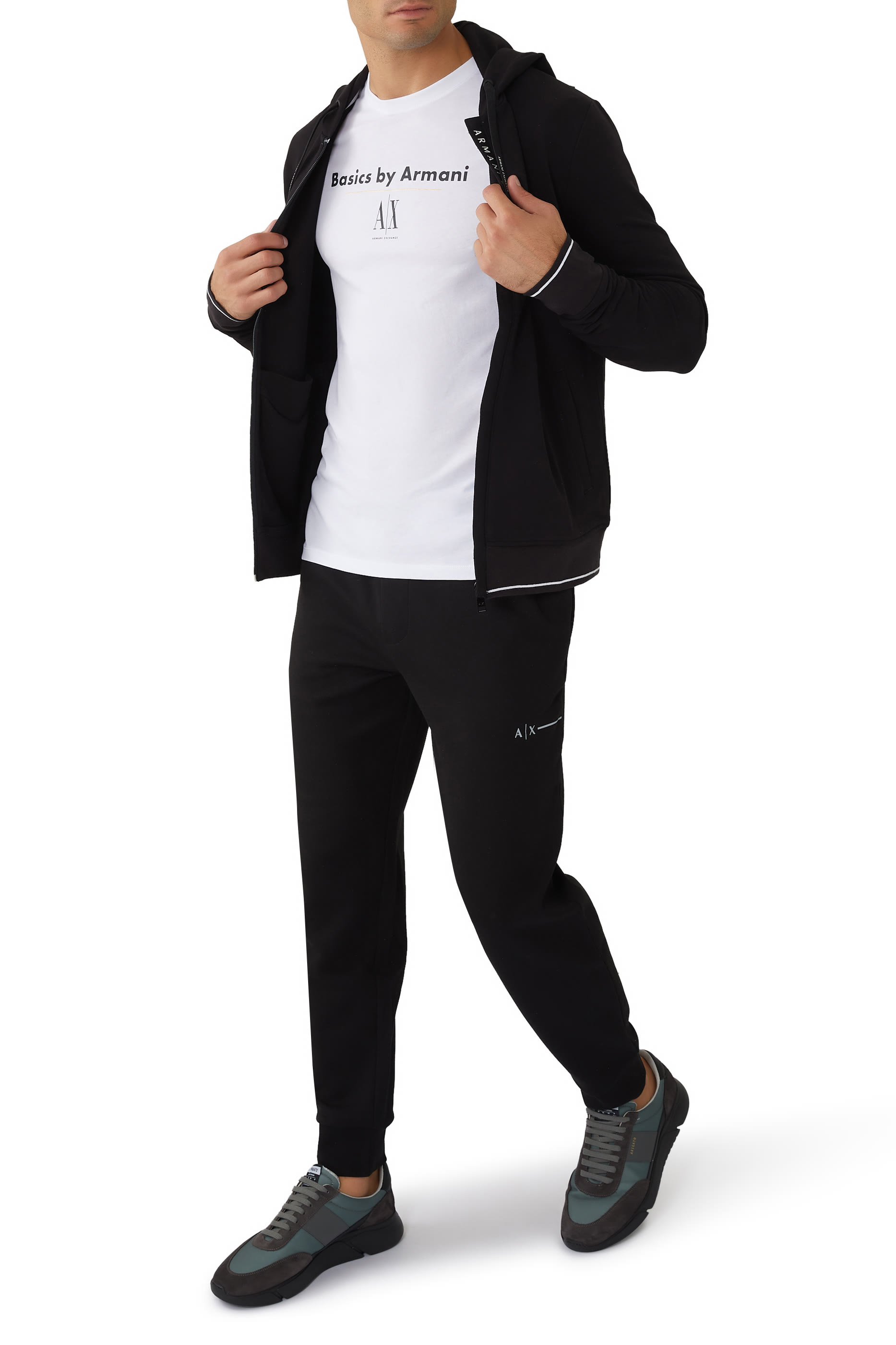 Logo Print Zip-Up Hoodie