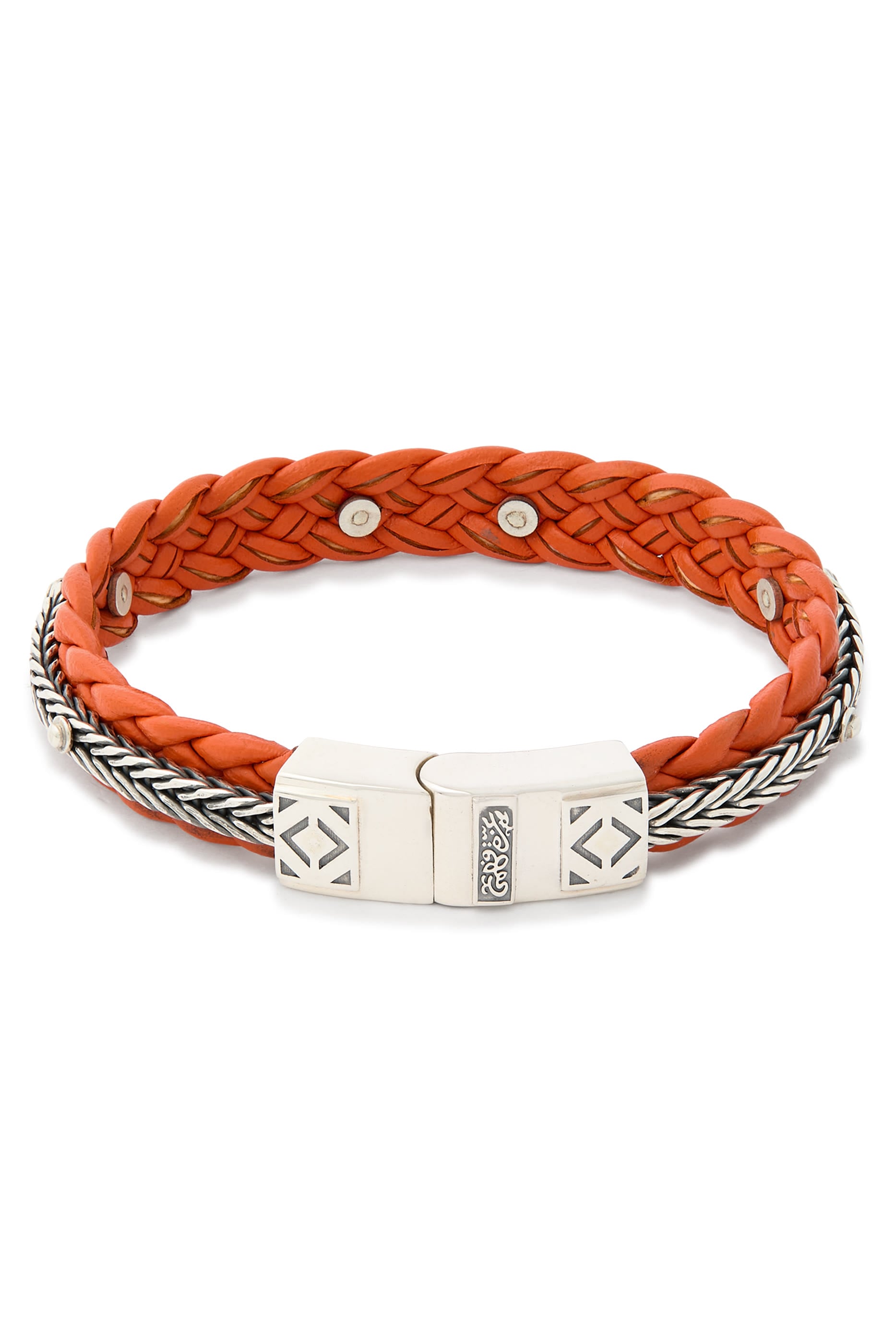 We Are One Bracelet, Sterling Silver & Leather