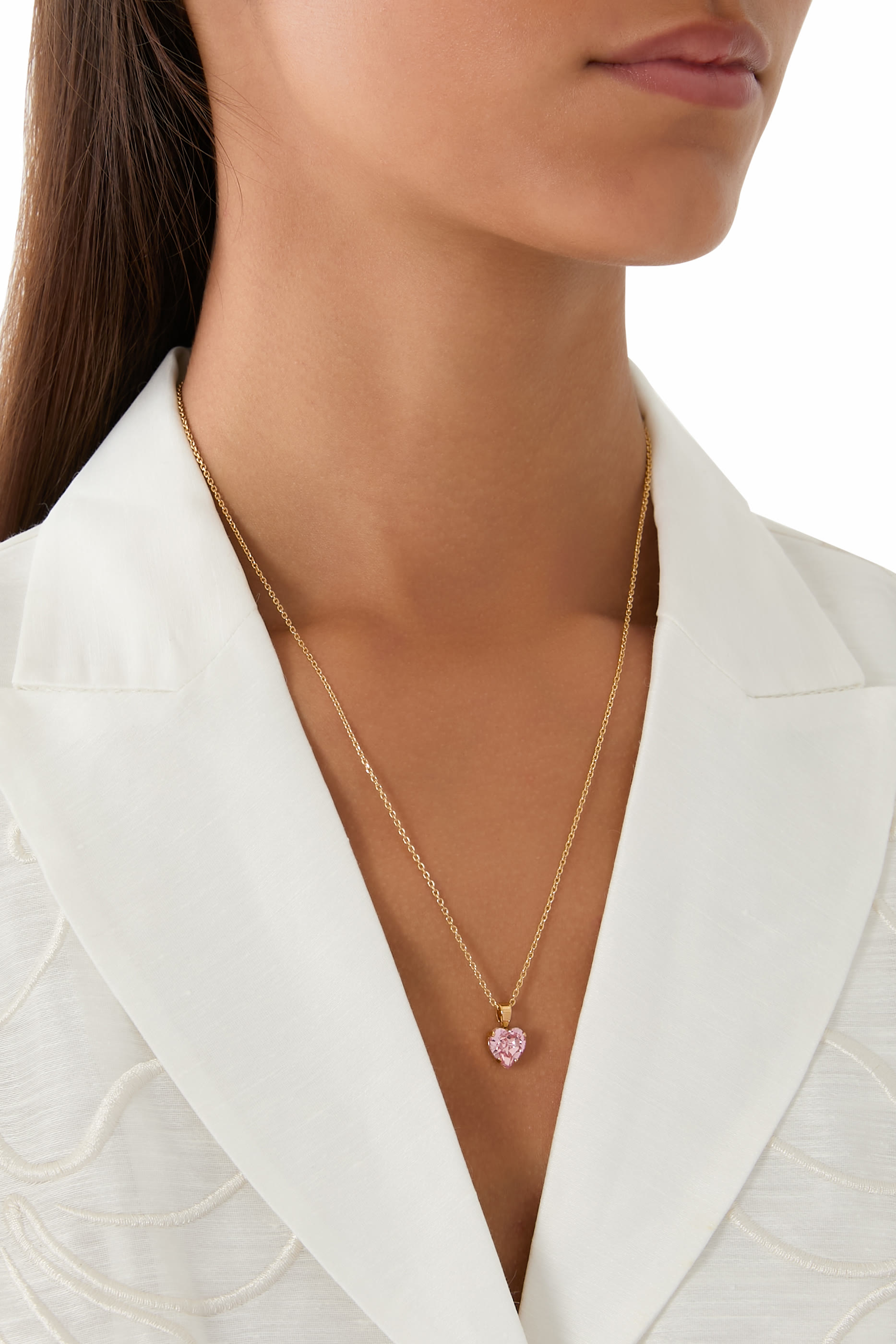  Heart Necklace,  18k Gold Plating