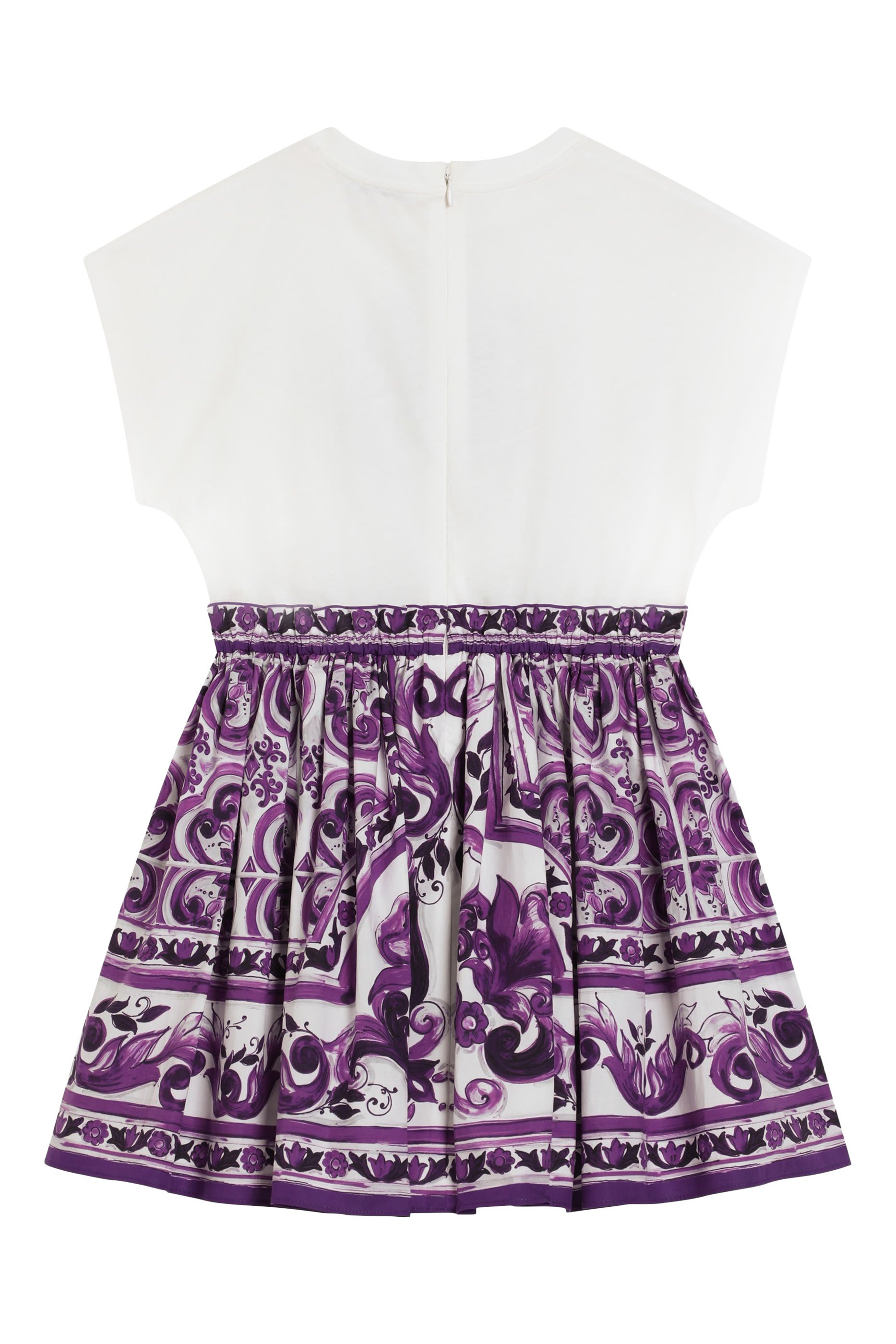Kids Majolica-Print Dress