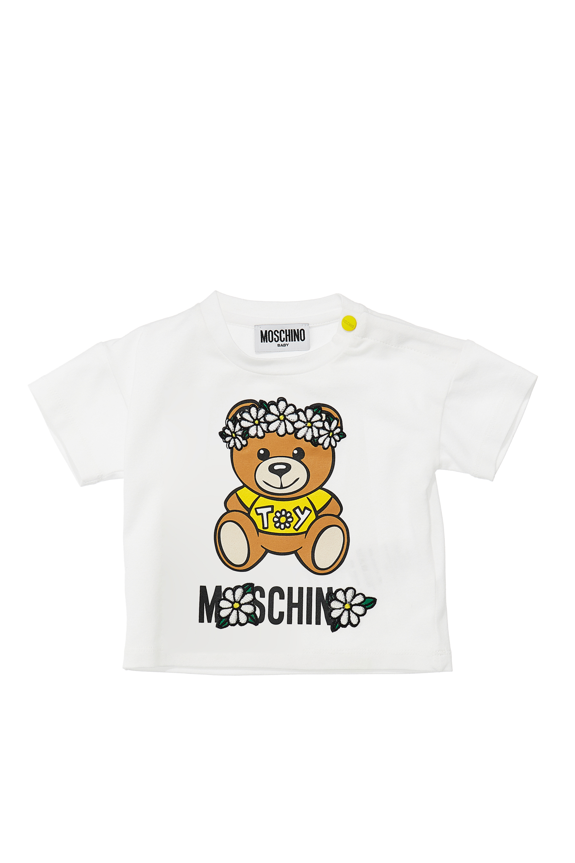 Buy Moschino Floral Crown Teddy Bear T-Shirt for | Bloomingdale's UAE