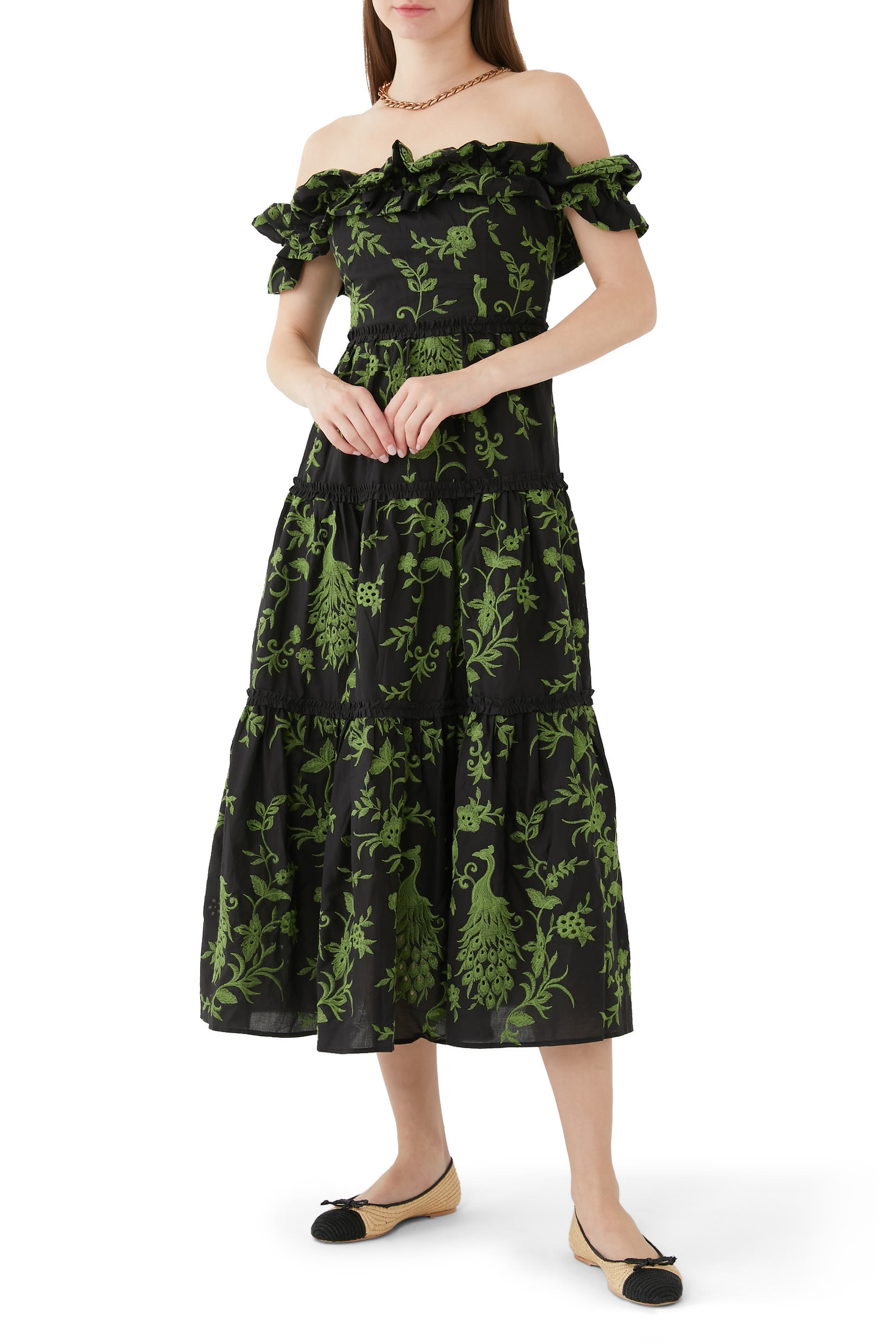 Filerimos Off-The-Shoulder Dress