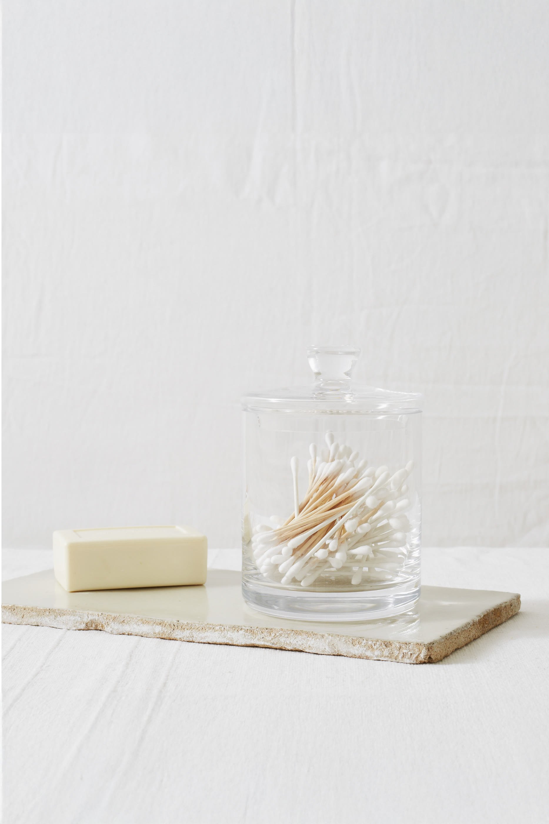 Tall Glass Storage Jar