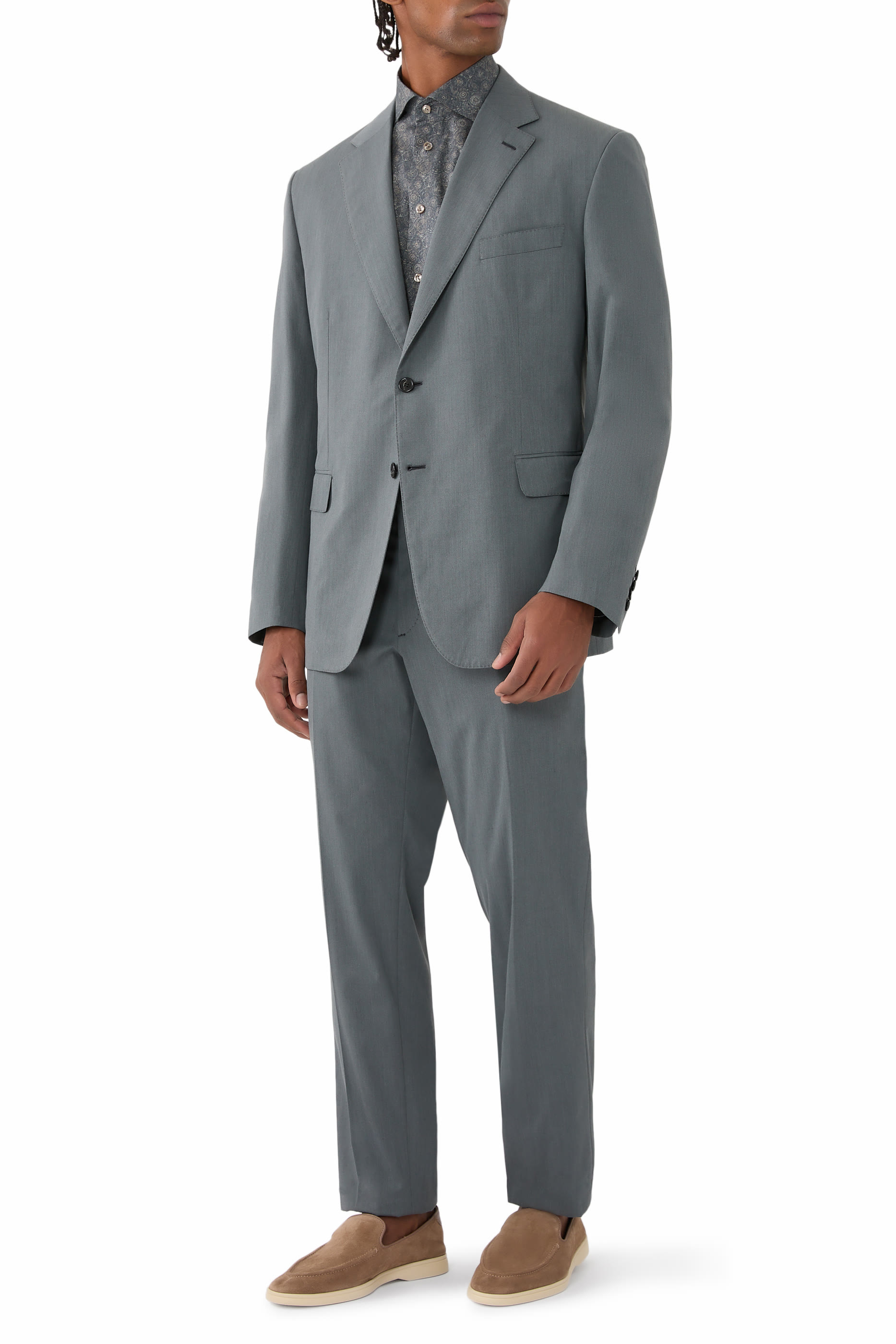 Sharkskin Wool Trevi Suit