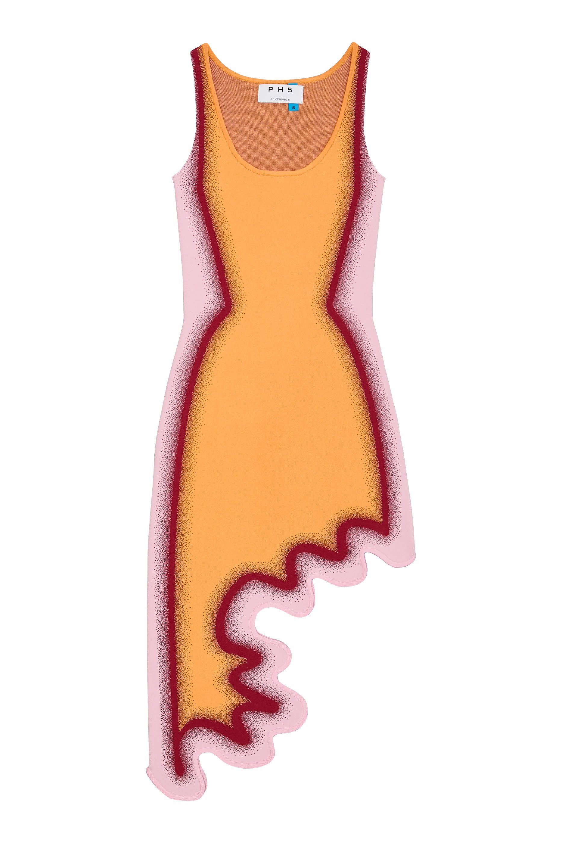 Aster Reversible Wavy Asymmetric Dress