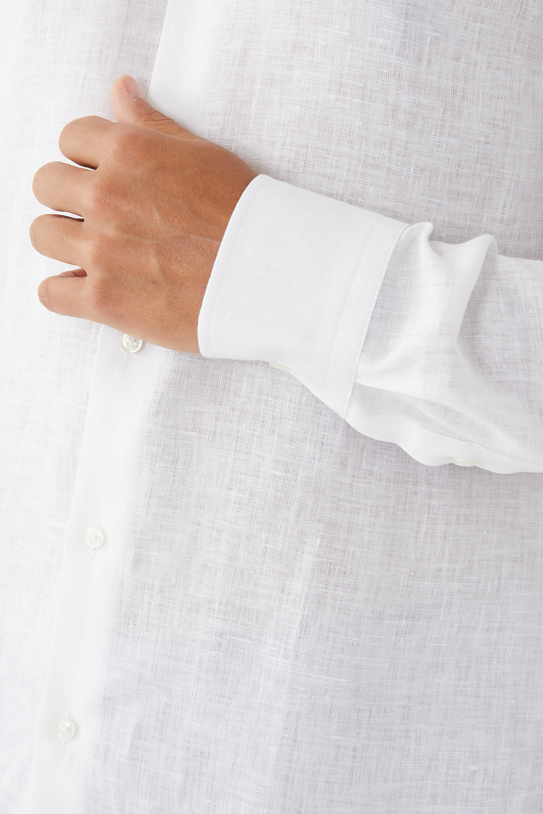 Slim-Fit Stretch Cotton Shirt