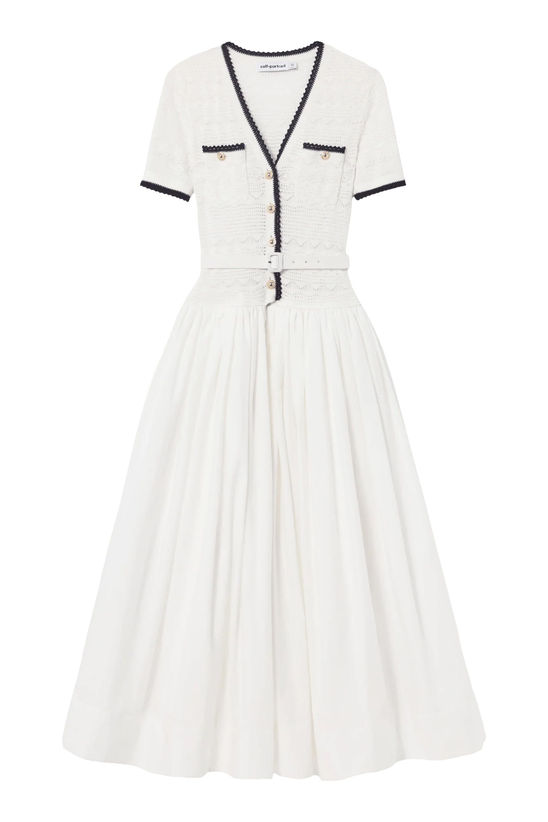 Knit Linen Midi Dress