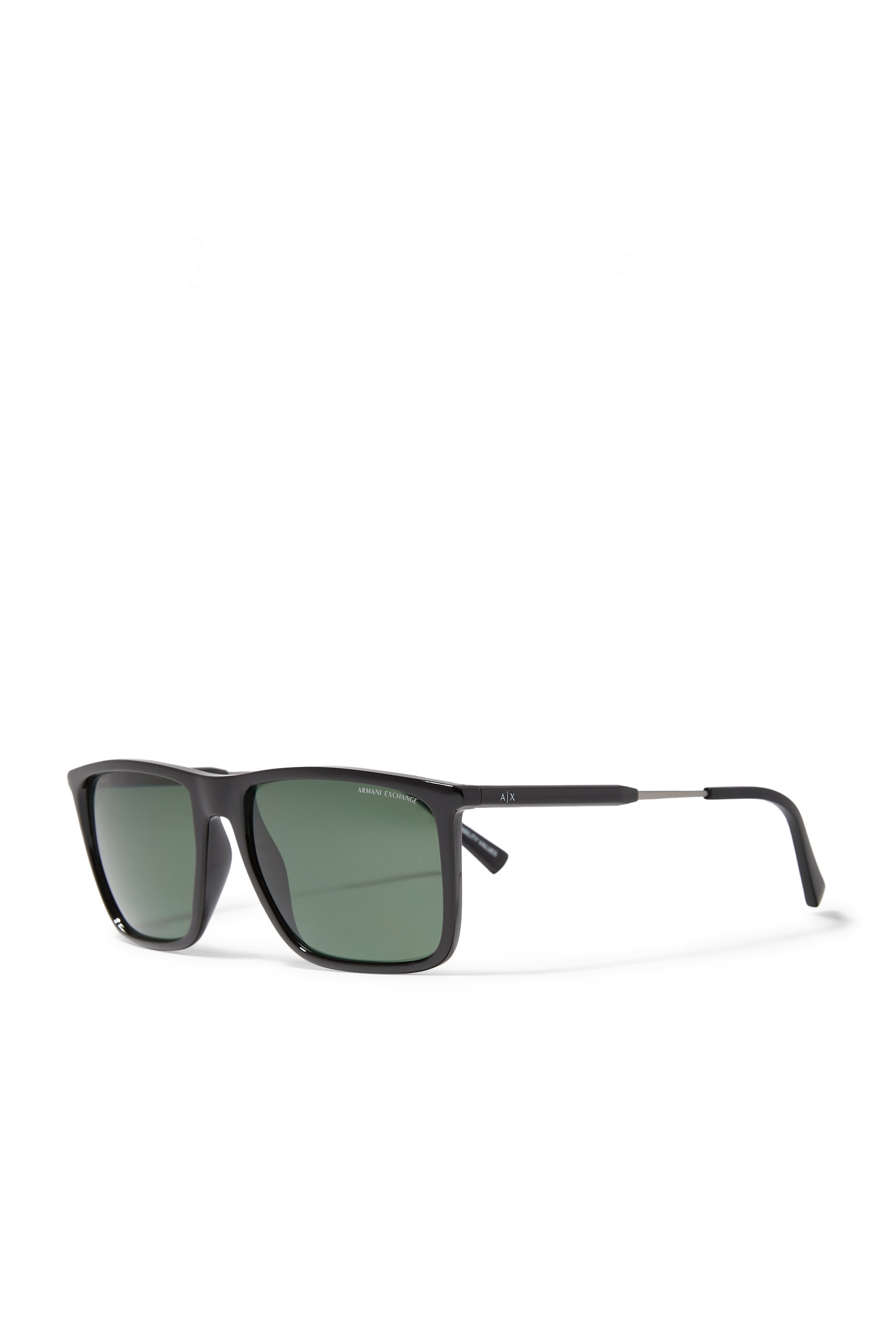 Bolt Detail Square Sunglasses
