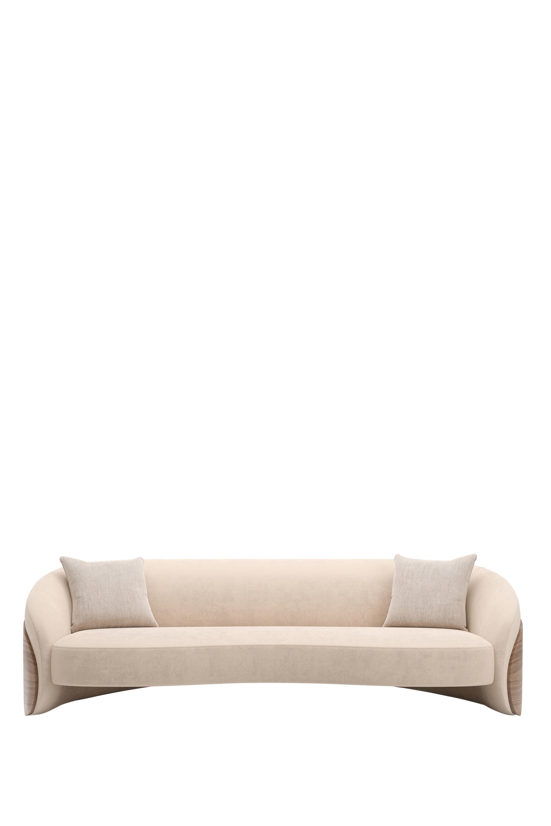 Fleur Wood Back Sofa