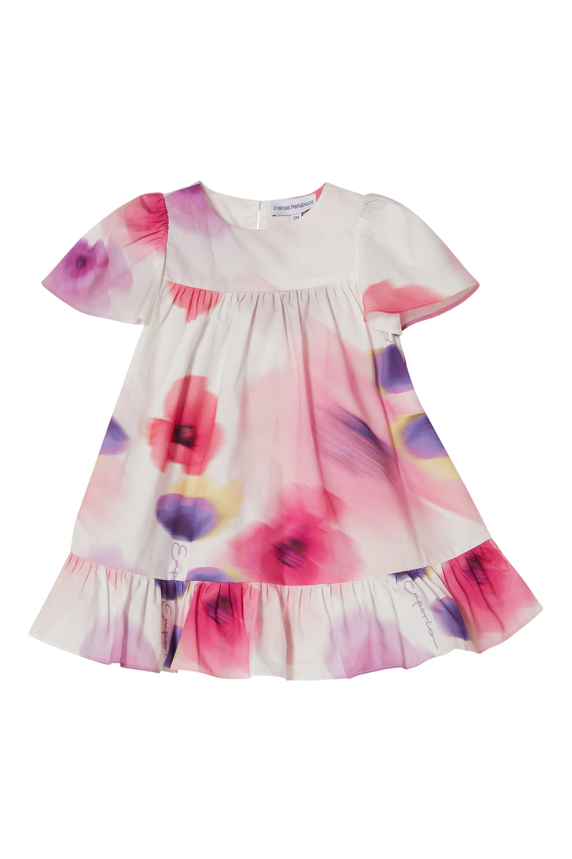 Kids Poplin With All-Over Print Dress