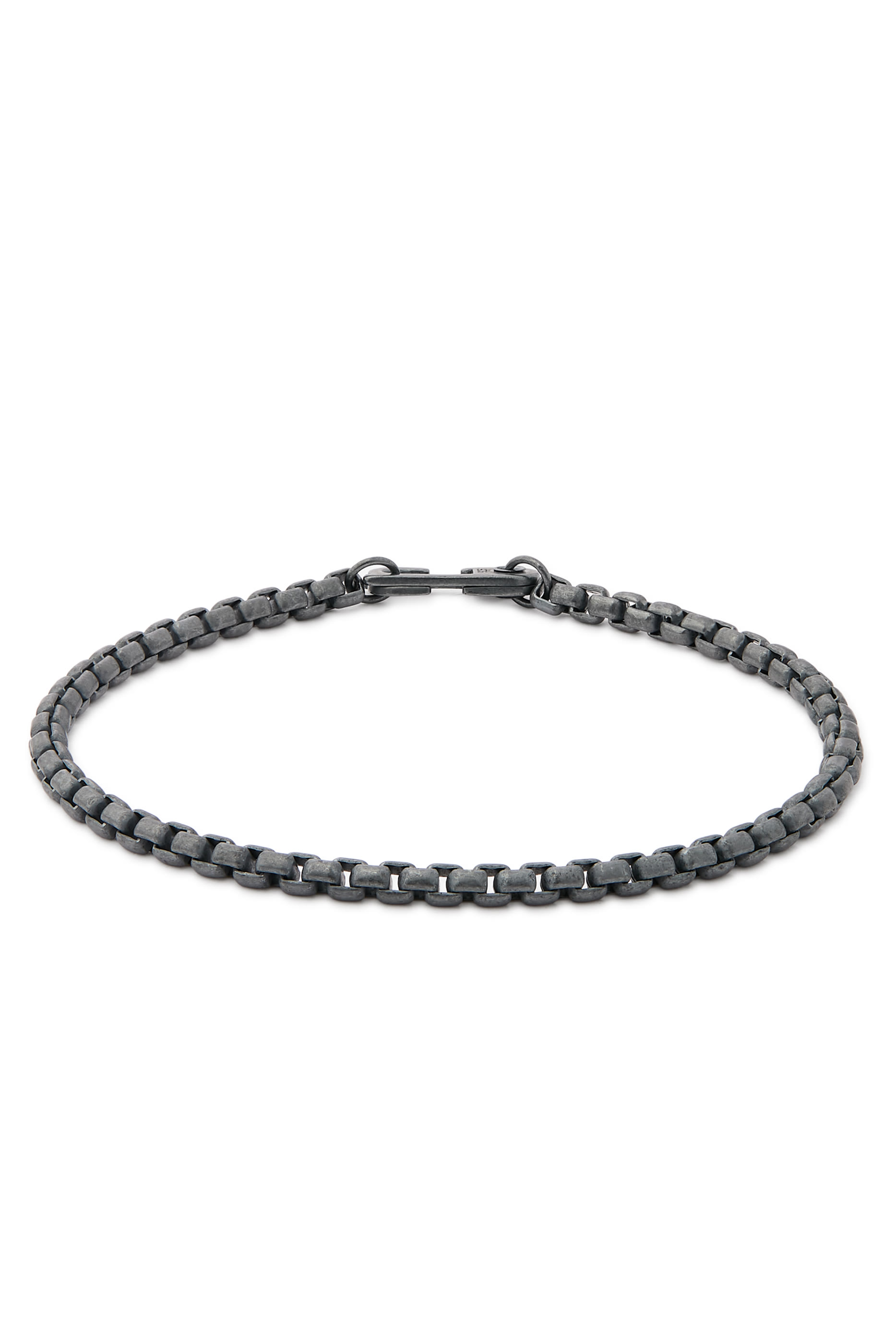  Annex Venetian Chain Bracelet, Oxidized Sterling Silver