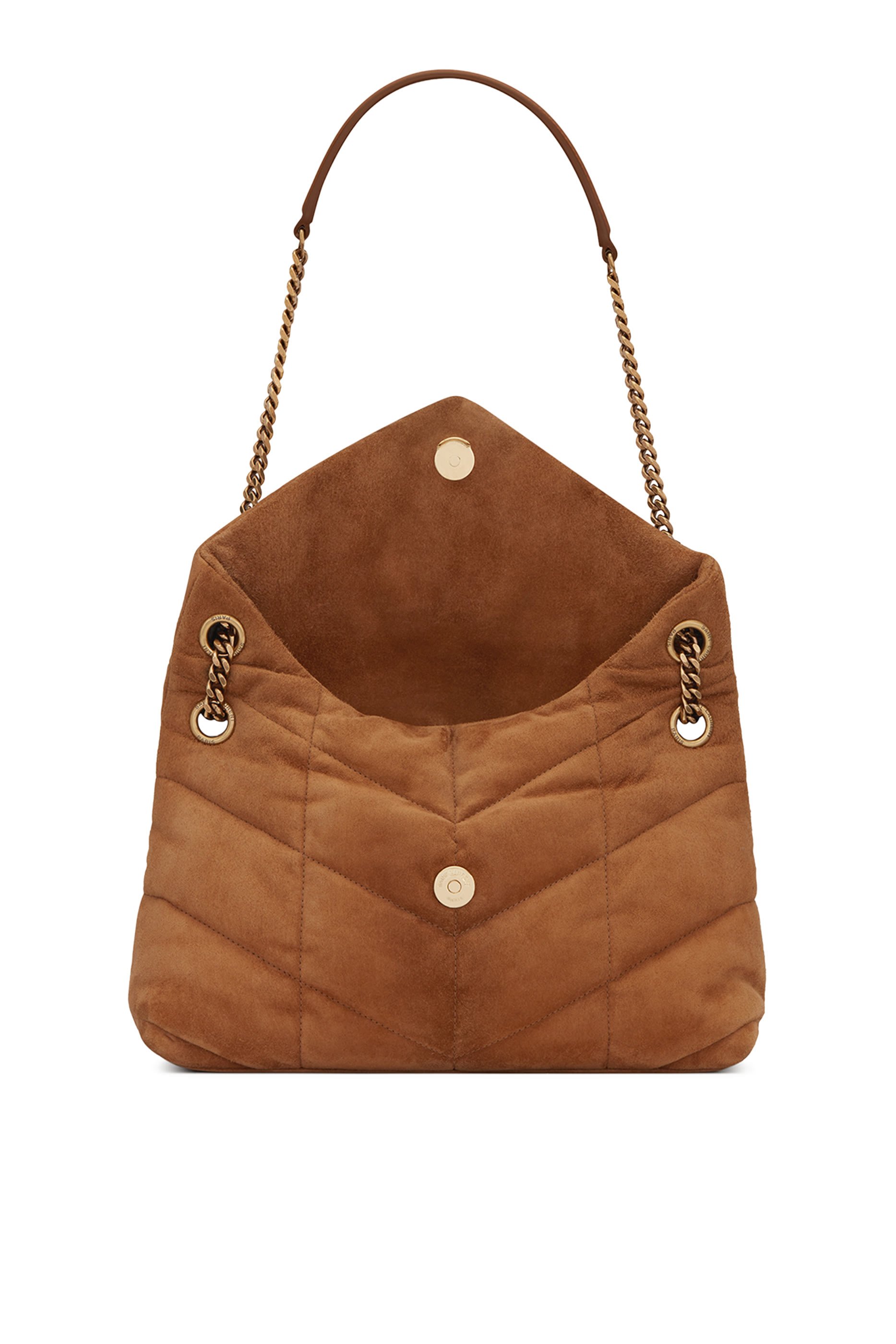 Puffer Small Bag in Suede 