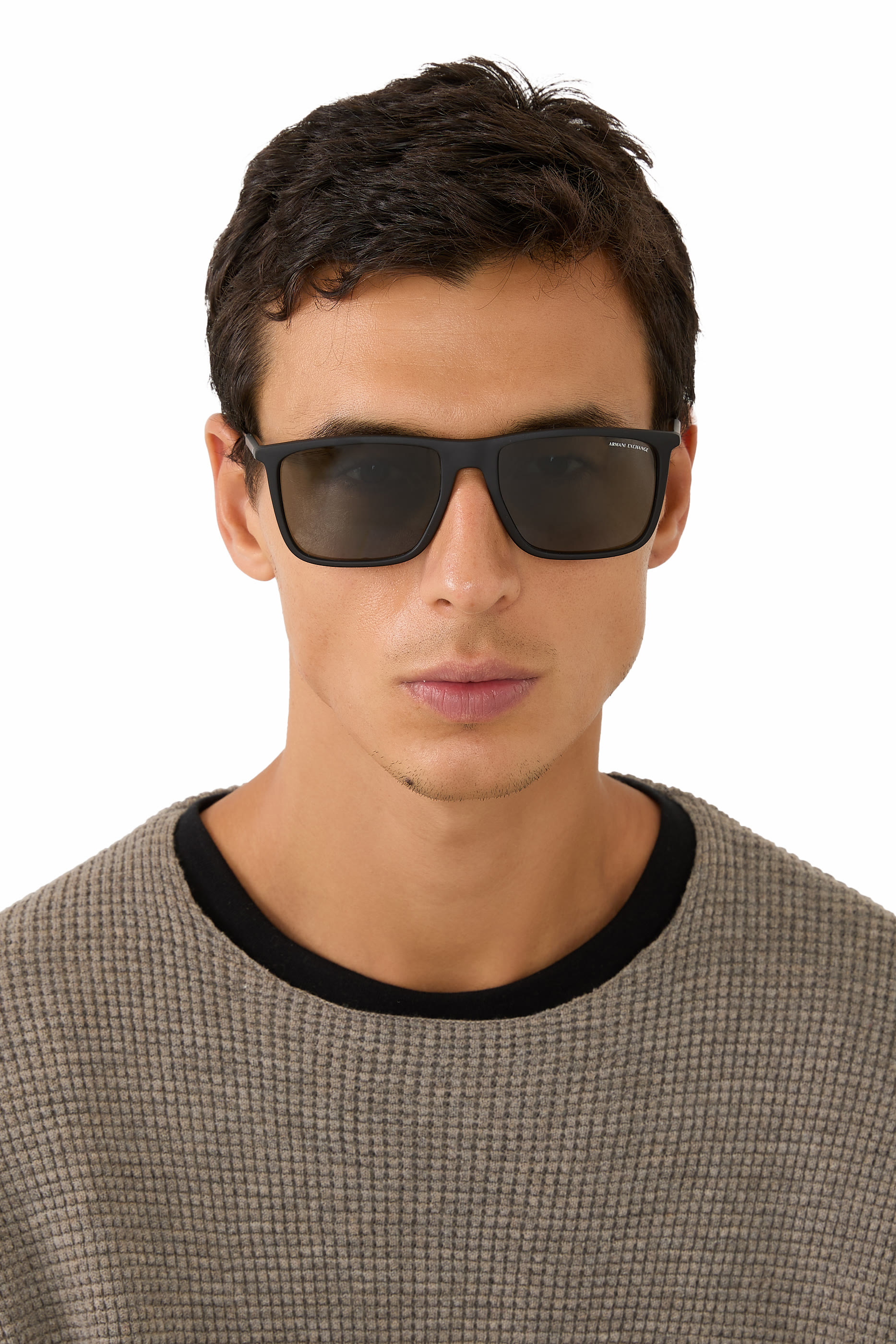 Bolt Detail Square Sunglasses