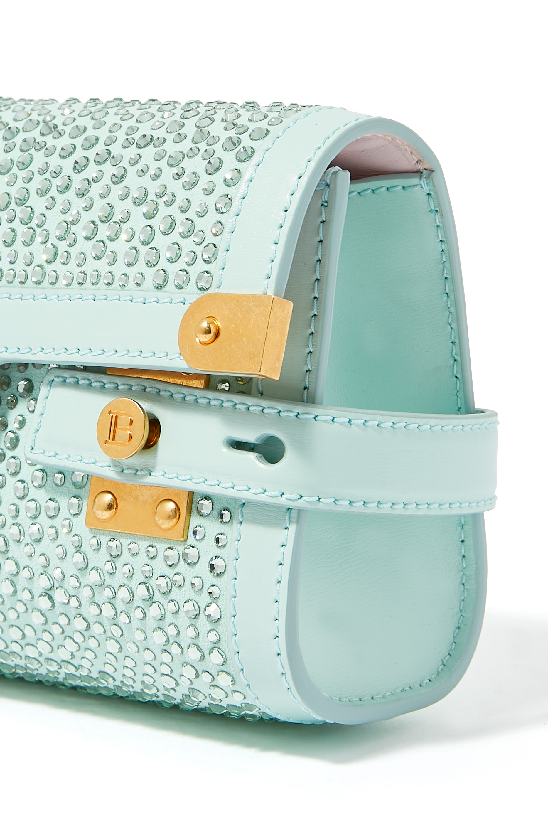 B-Buzz Pouch 23 in Suede and Rhinestones