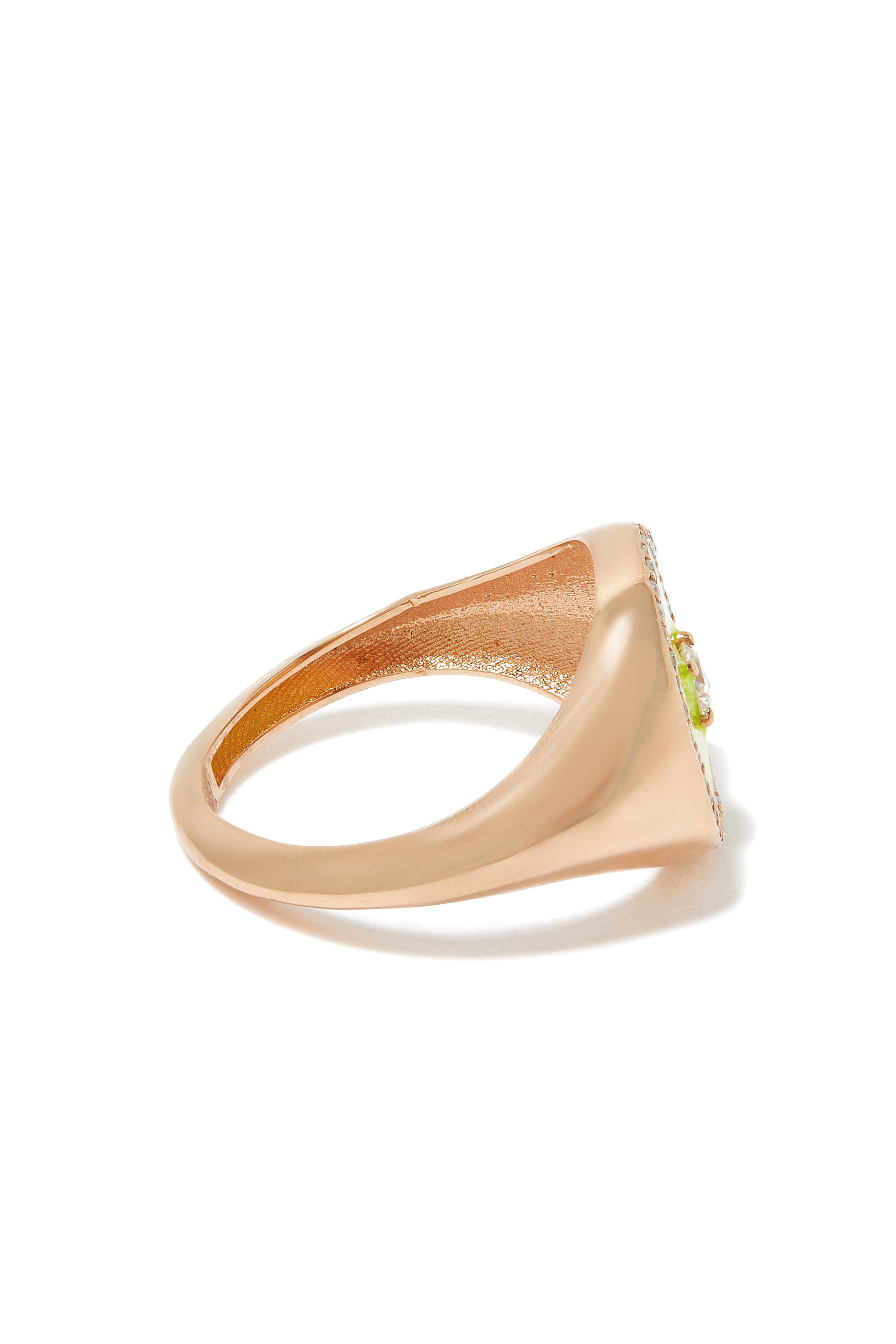 Fizzy Pinky Ring, 18k Rose Gold & Diamonds