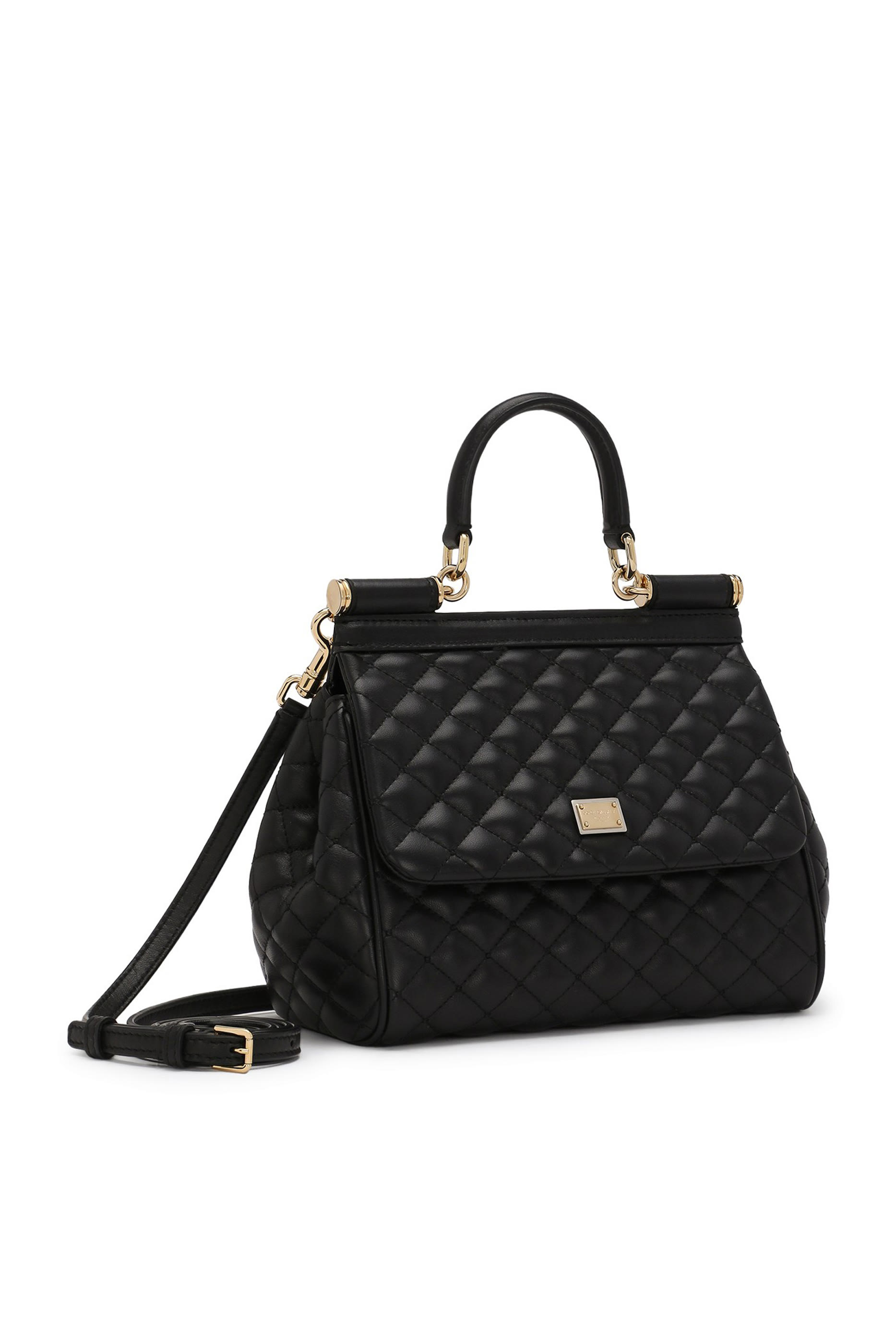Medium Sicily Quilted Nappa Leather Bag