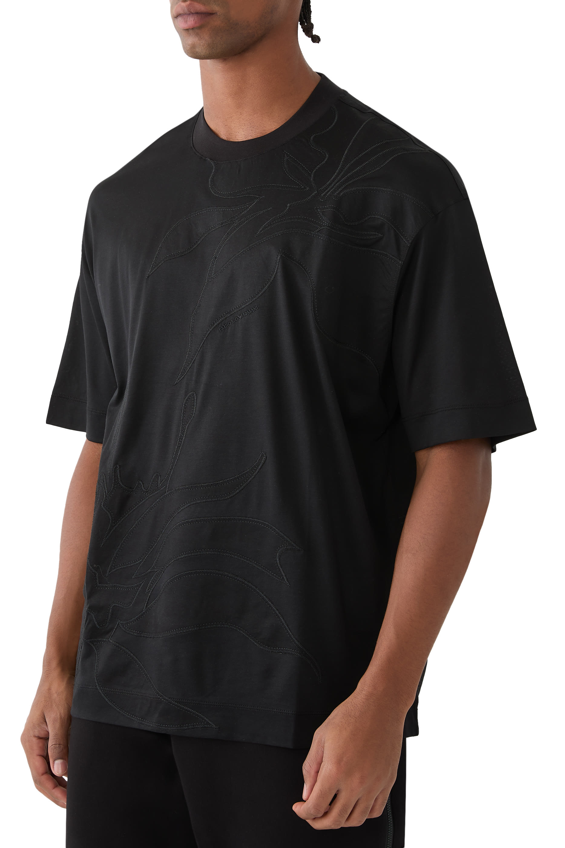 Flower Embroidery ASV Oversized T-Shirt 