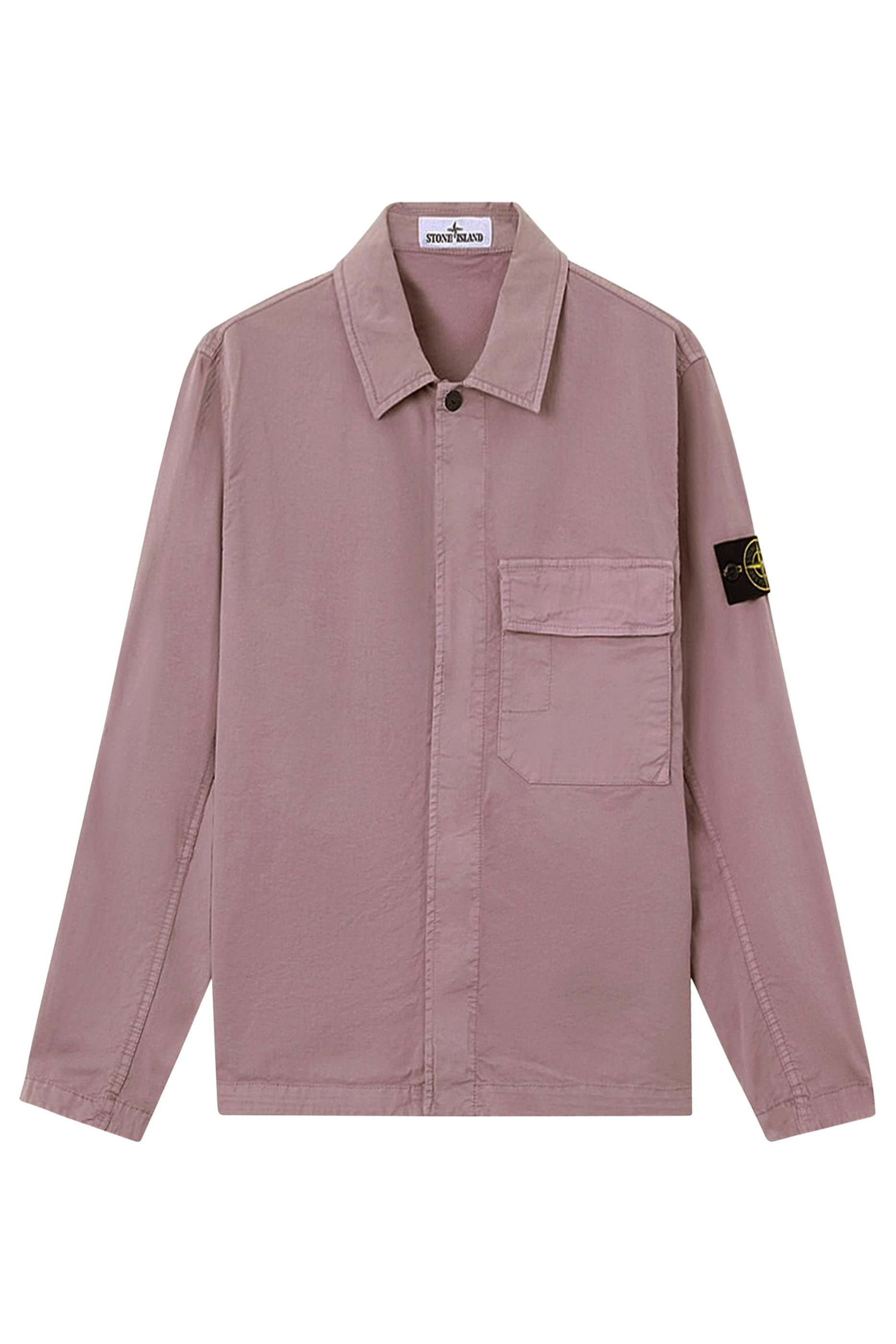 Stretch Organic Cotton Twill Overshirt