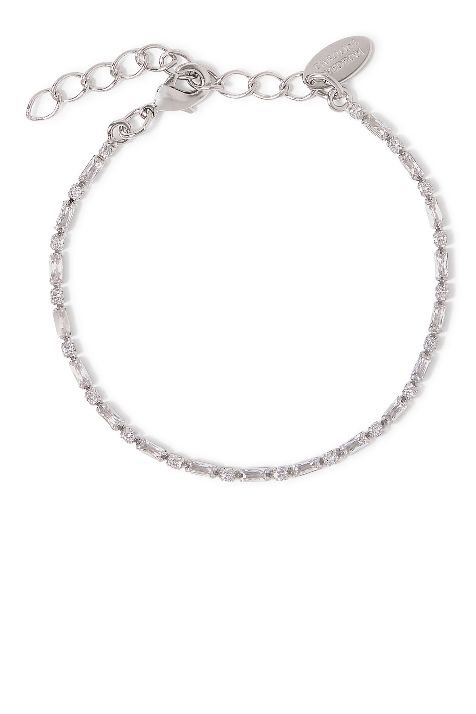 Evelyne Bracelet, 18K Gold-Plated Brass & Crystals