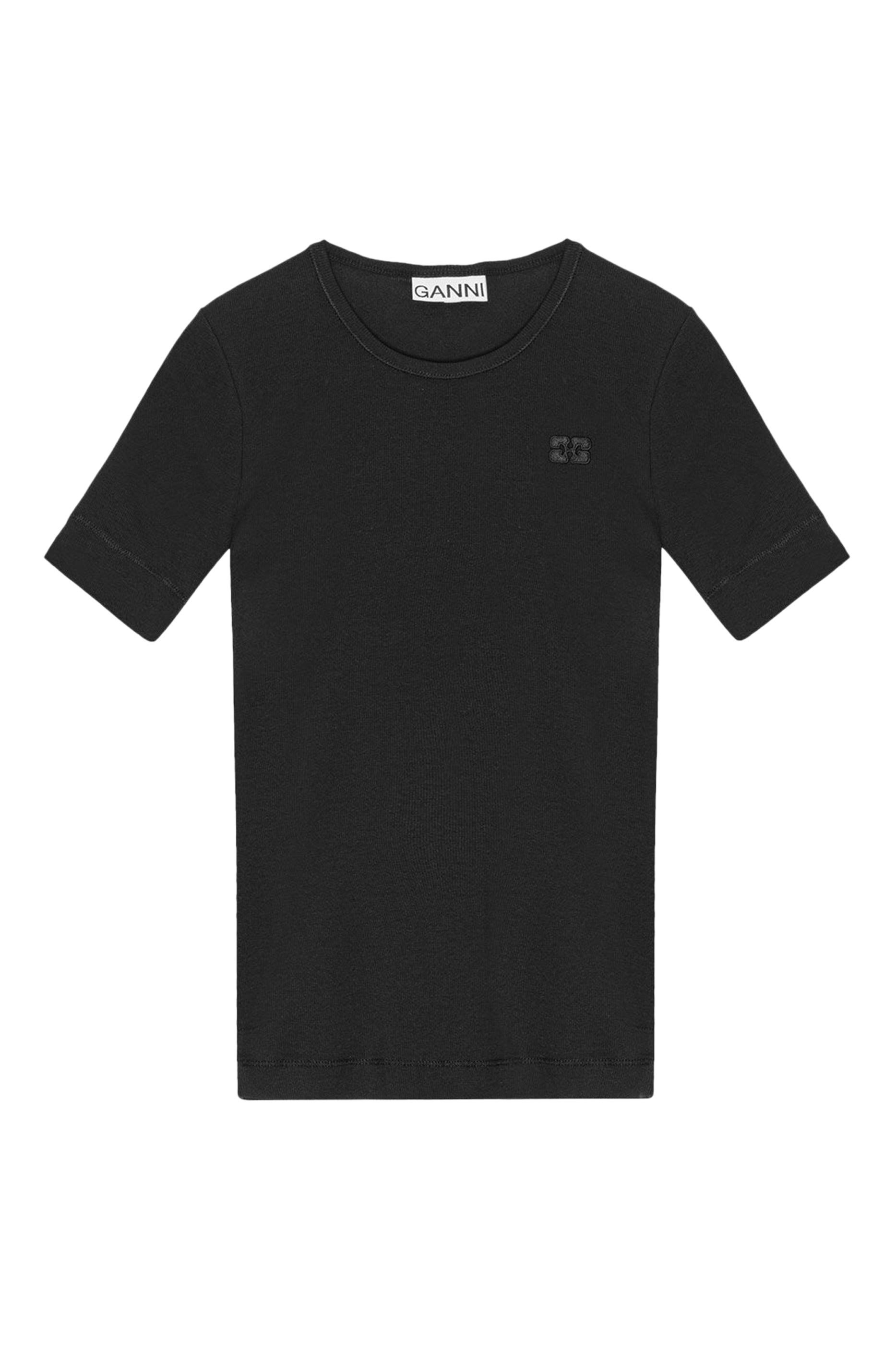 Soft Cotton Rib Short Sleeve T-Shirt 