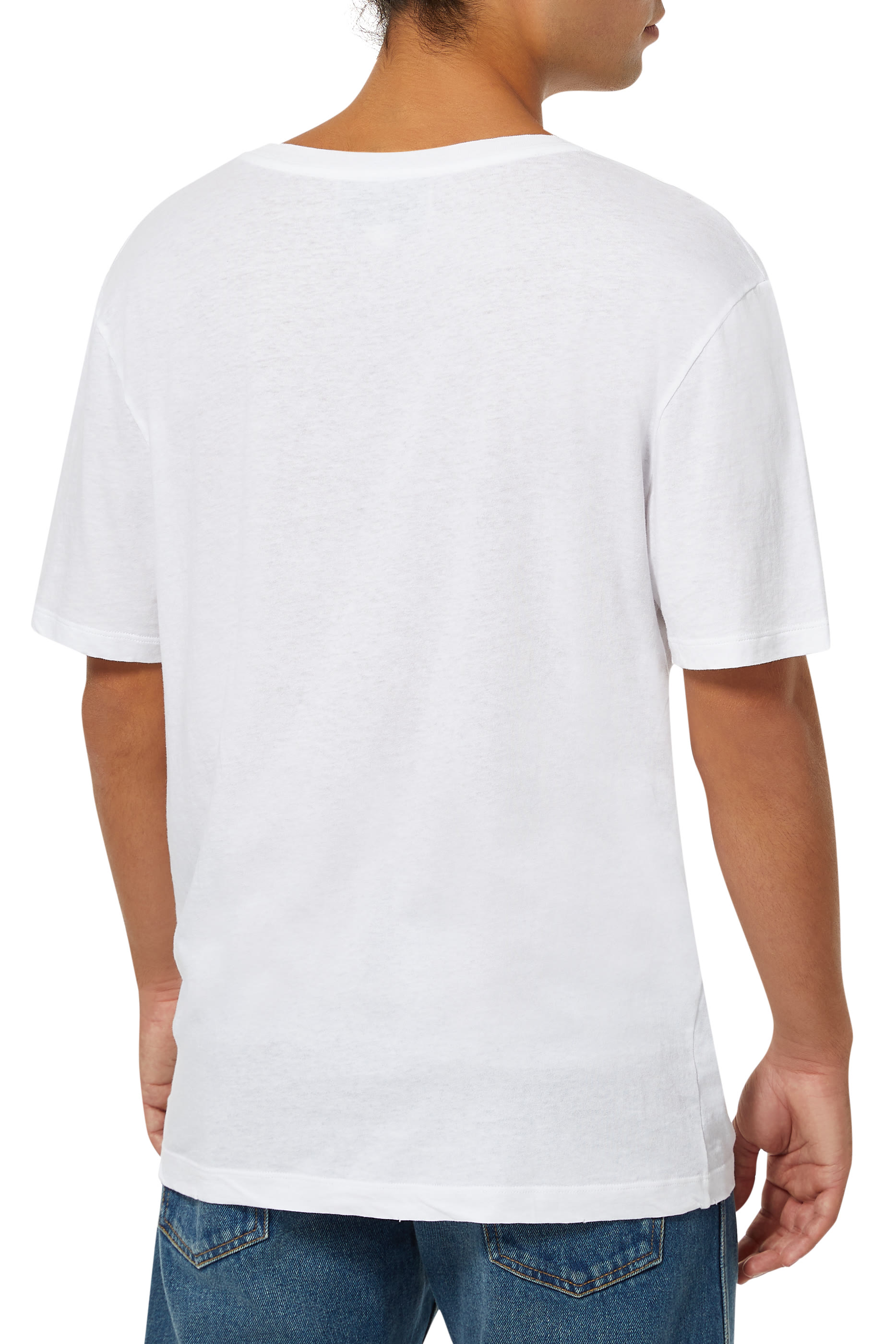 Oversize washed T-shirt with Gucci logo