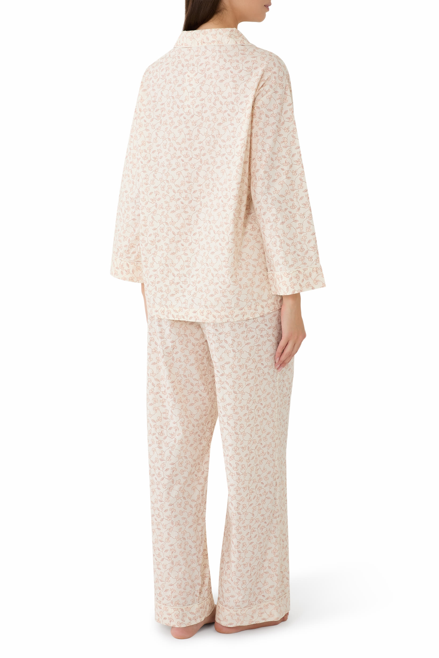 Organic Cotton Relaxed Floral Pajama Set 