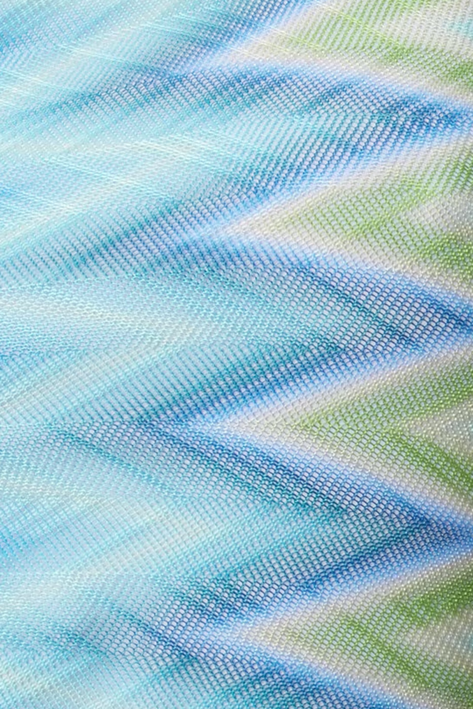 Faded Stripes One-Shoulder Swimsuit