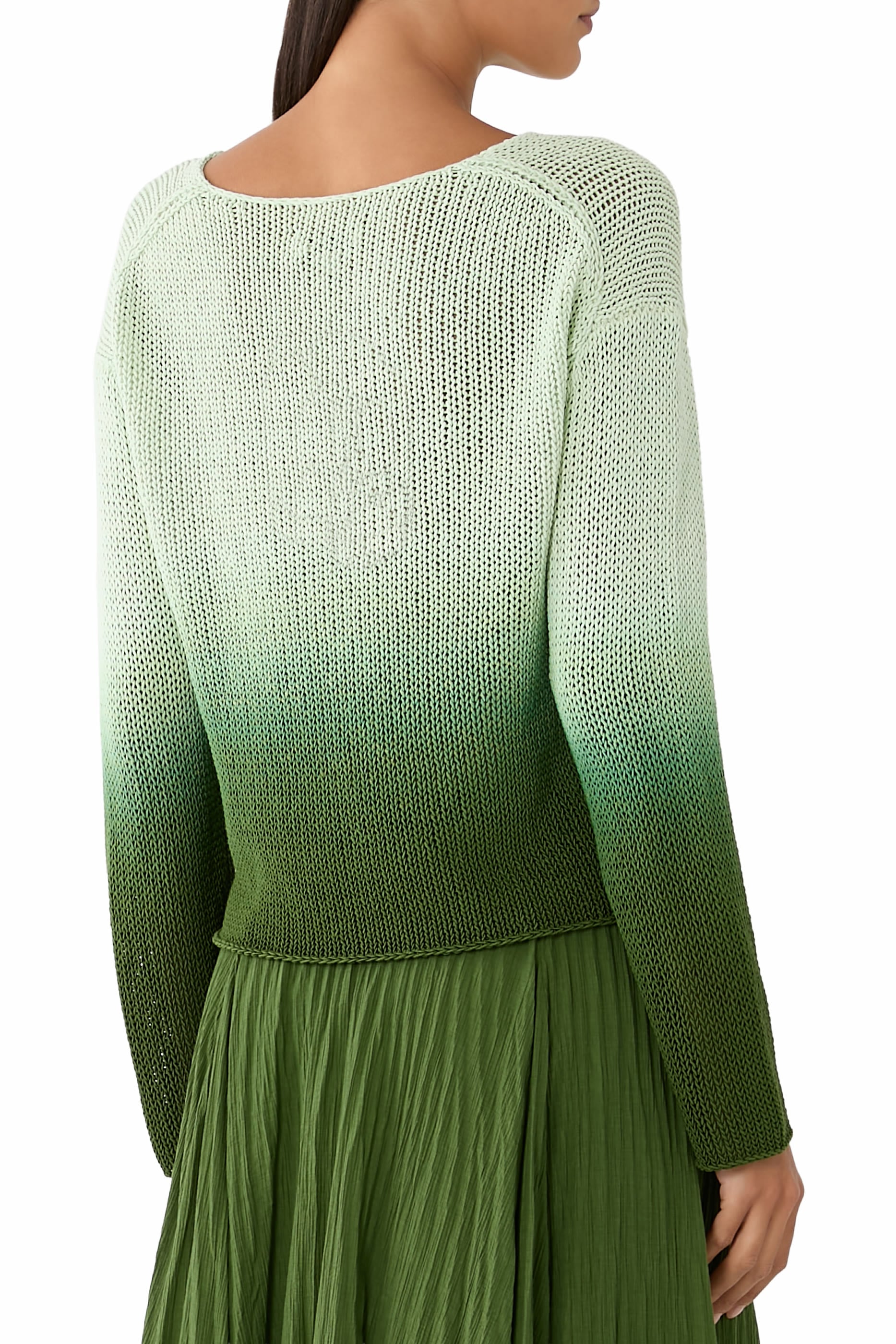Dip-Dye Coated Sweater