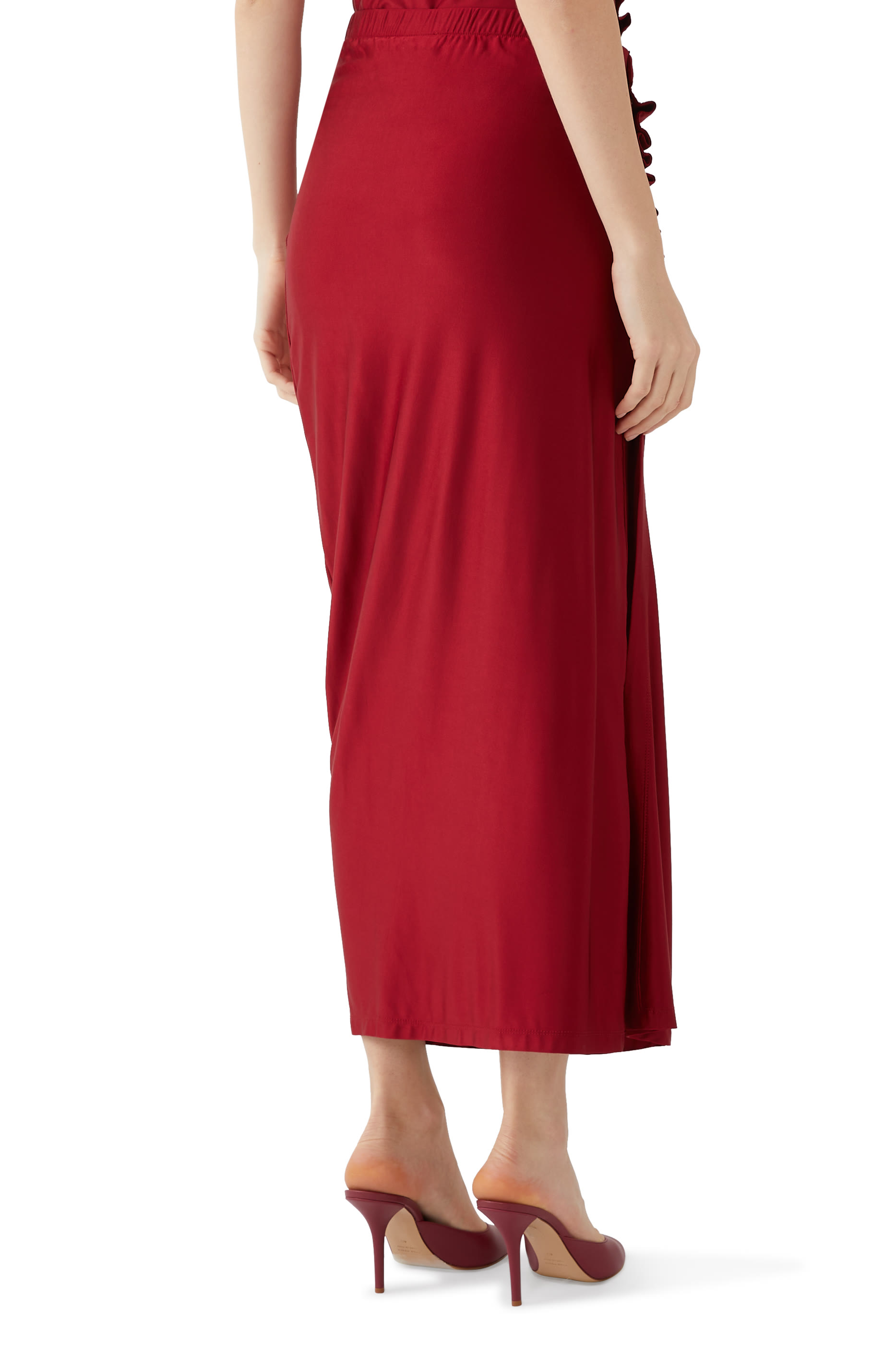 Long Draped Skirt