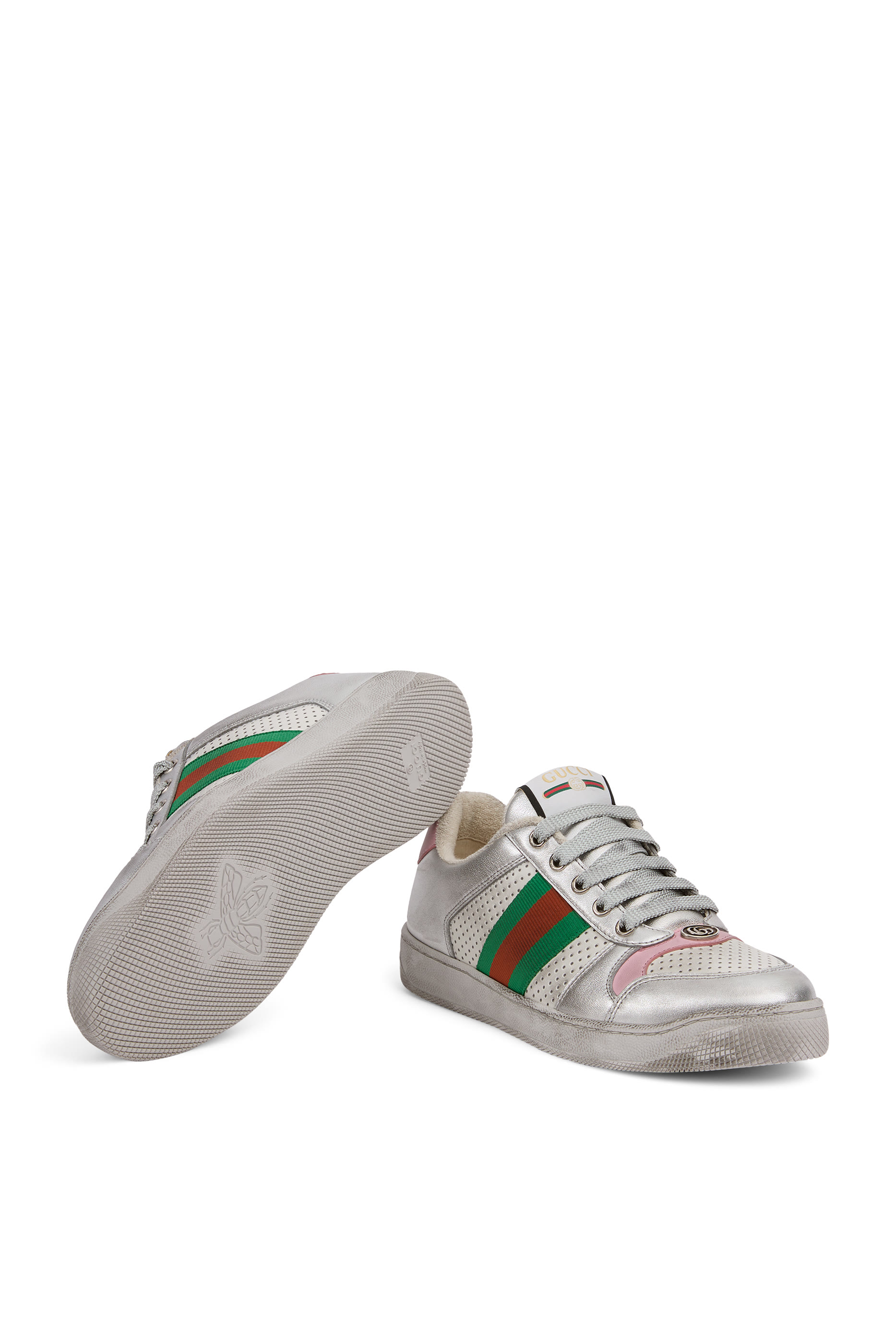 Screener Sneakers with Worn-Out Effect