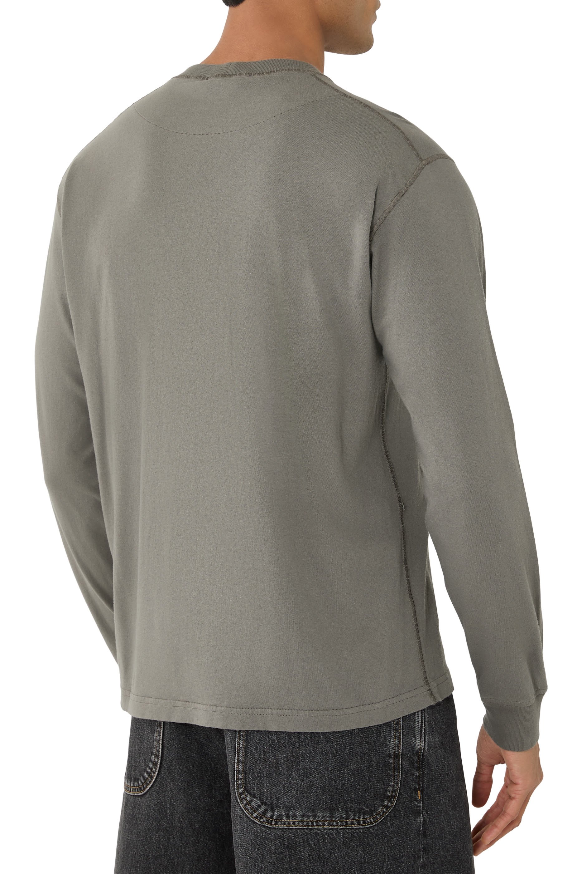 'Fissato' Effect Long-Sleeve T-shirt