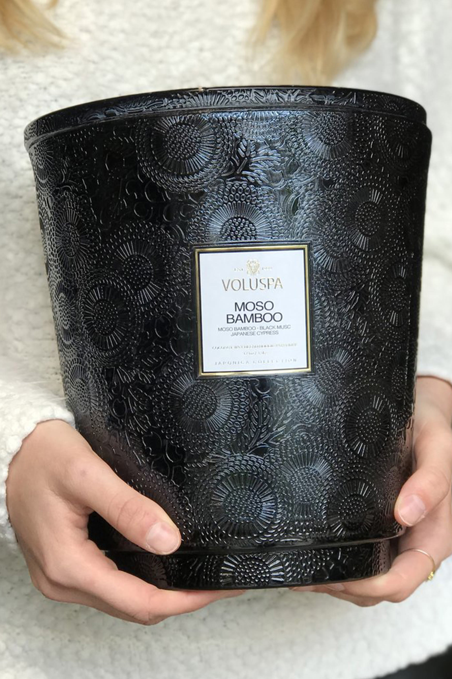 Moso Bamboo 5 Wick Hearth Candle