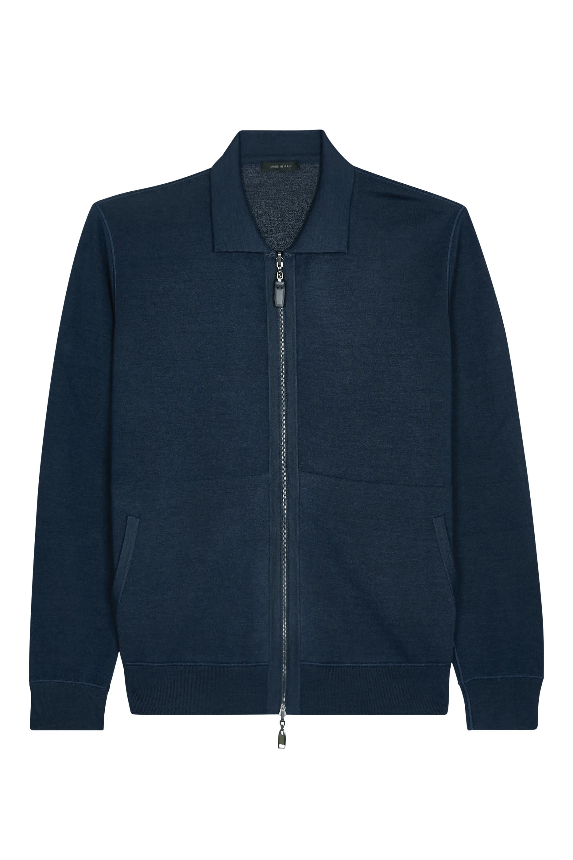 Stand-Up Collar Zip-Up Cardigan